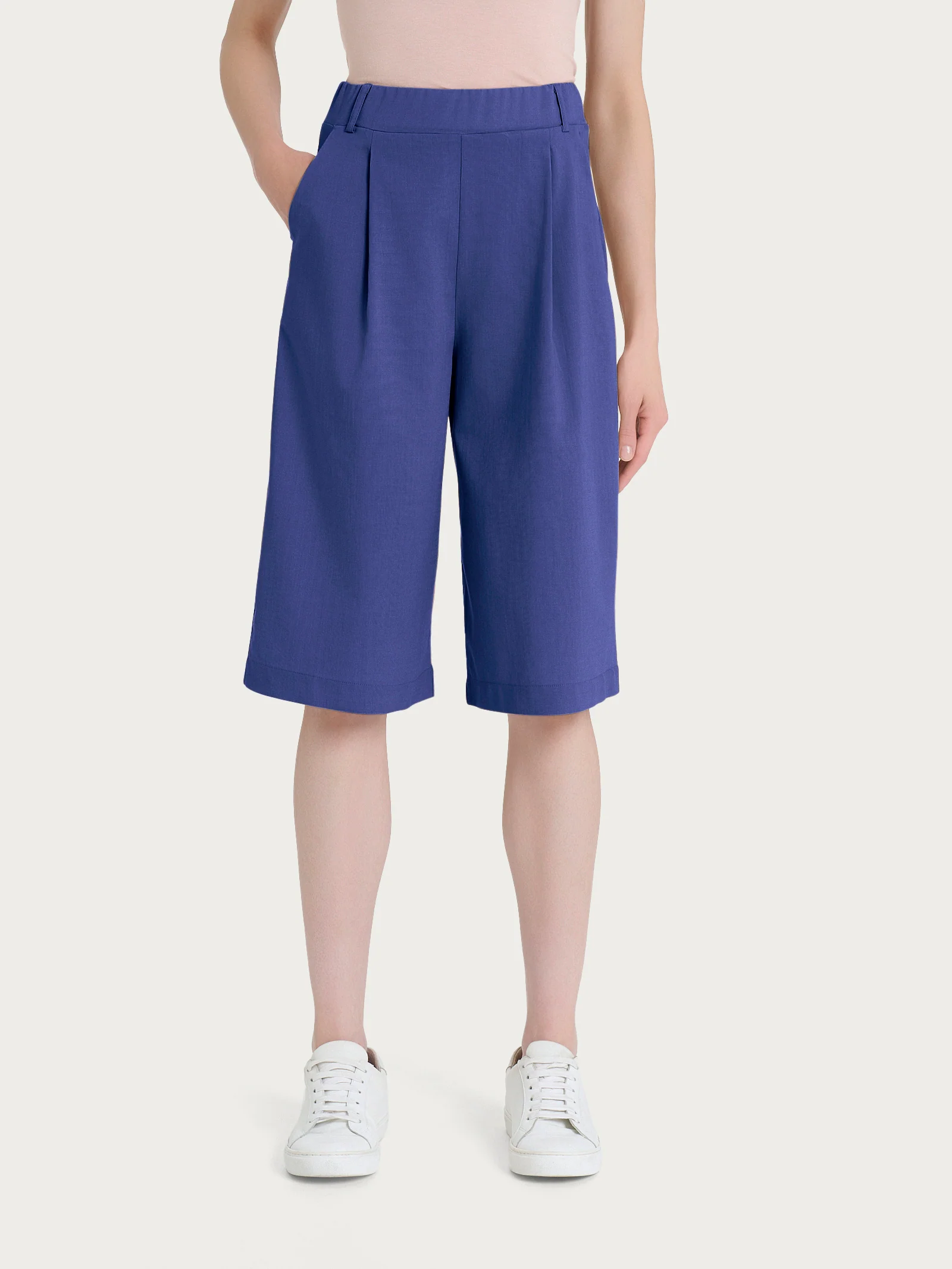 Bermuda con tasche in Super Natural - Skipper Blue