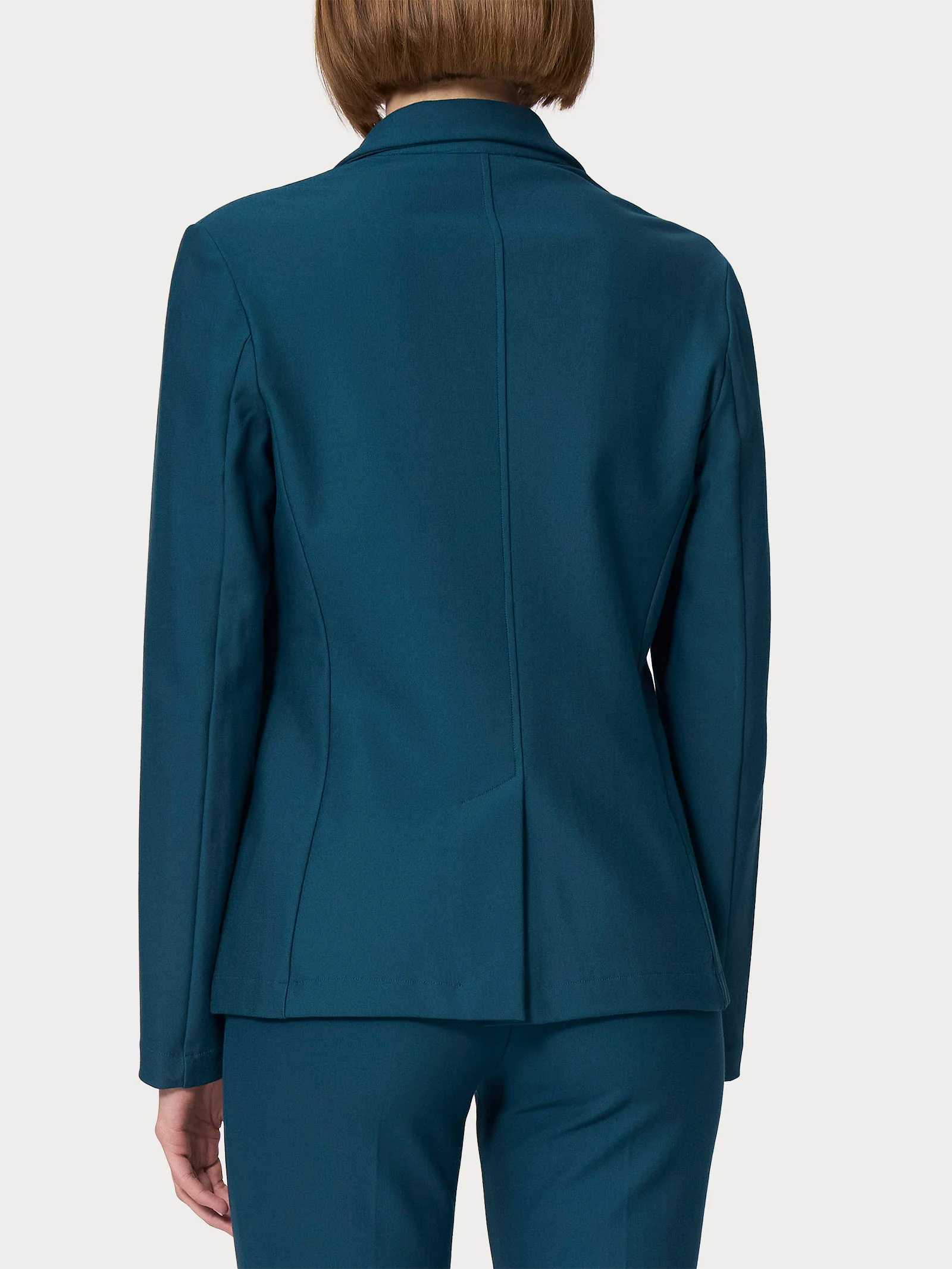 Blazer con due bottoni in Compact - Reflecting Pond - Image 2
