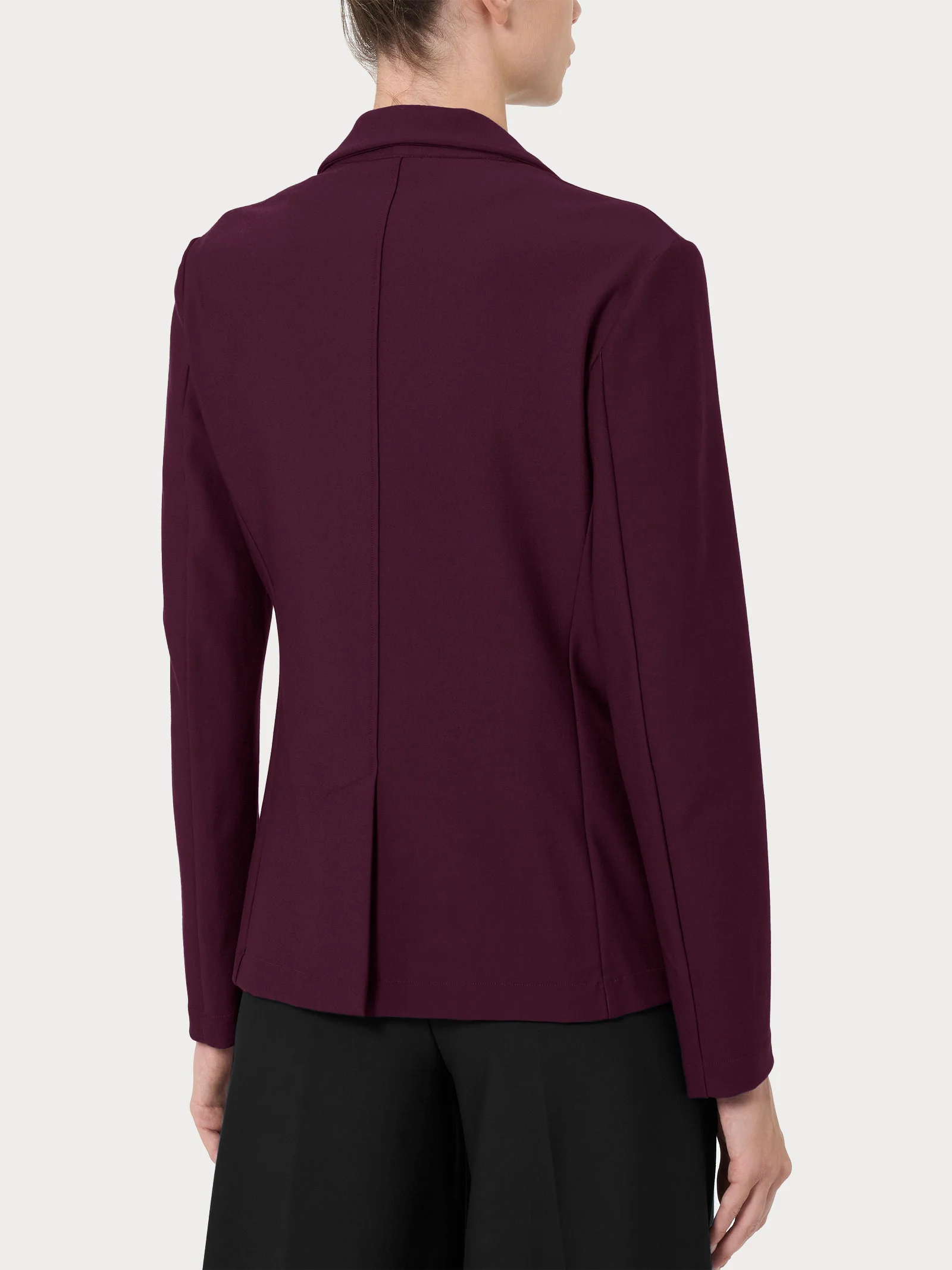 Blazer con due bottoni in Compact - Fig - Image 2