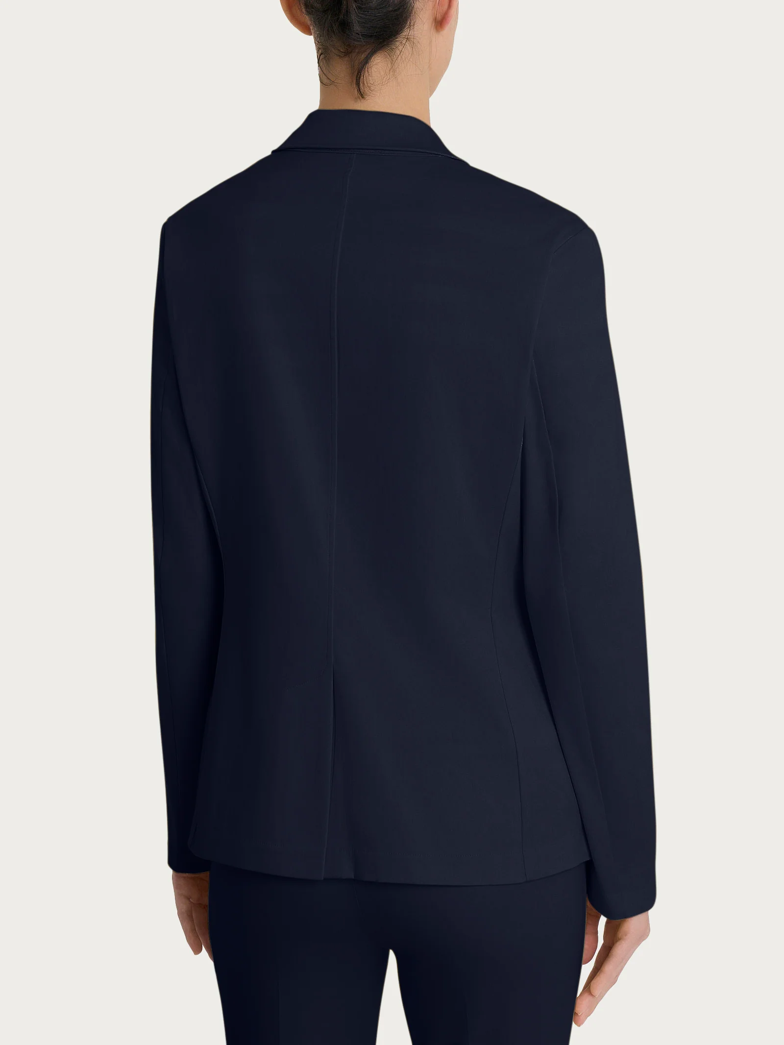 Blazer con due bottoni in Satin Power - Bleu - Image 2