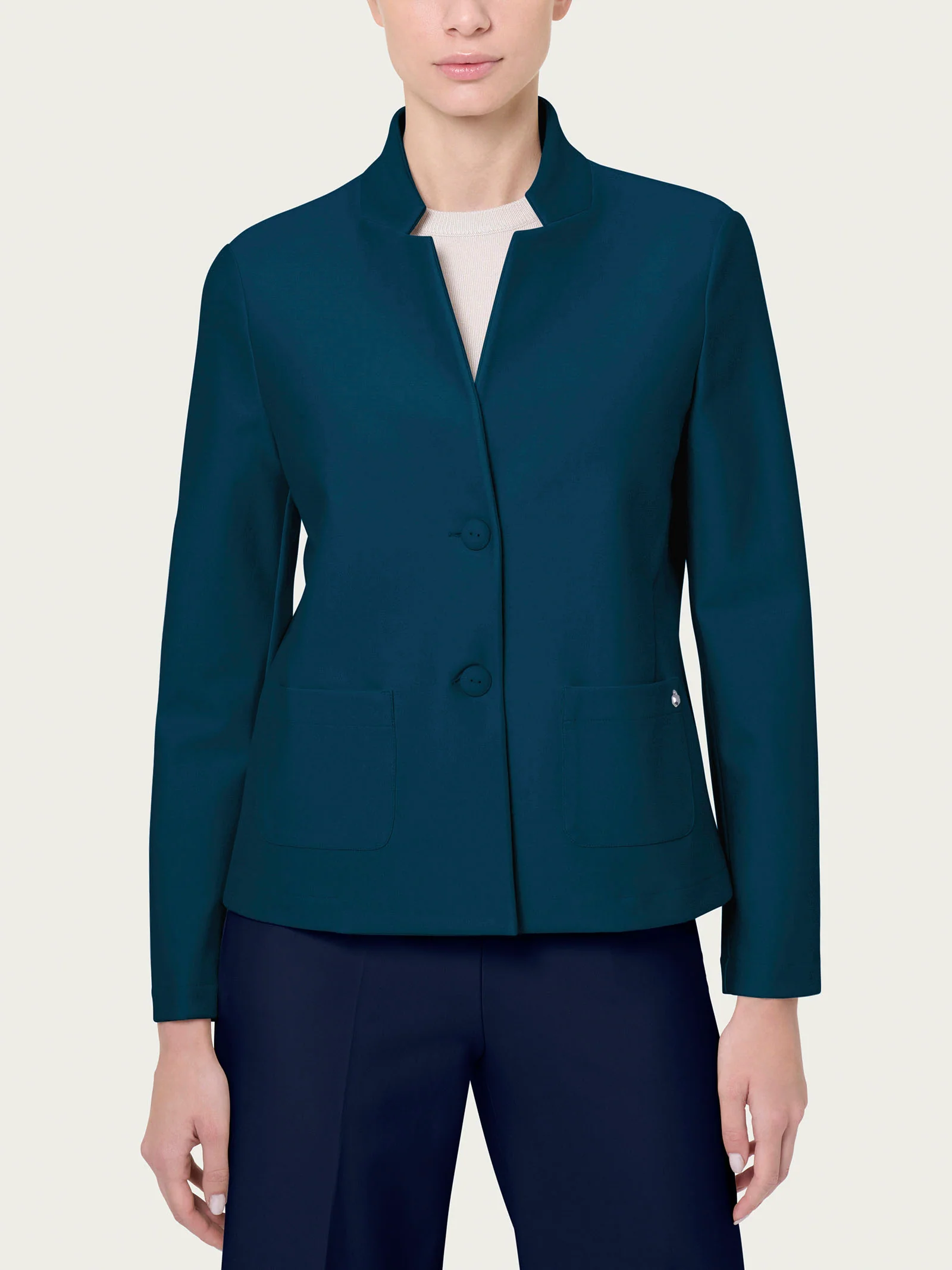 Blazer corto in Compact - Reflecting Pond
