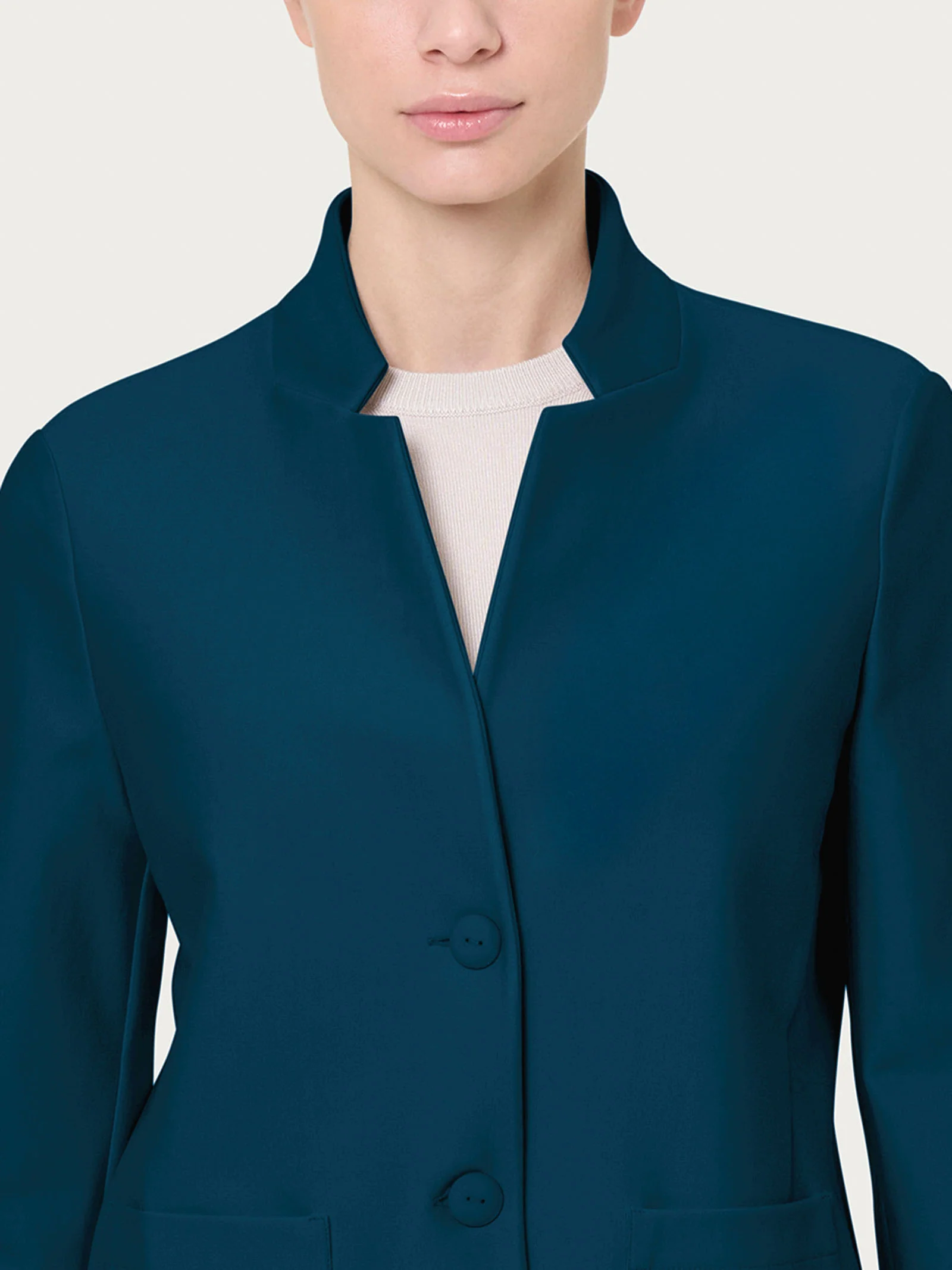 Blazer corto in Compact - Reflecting Pond - Image 3