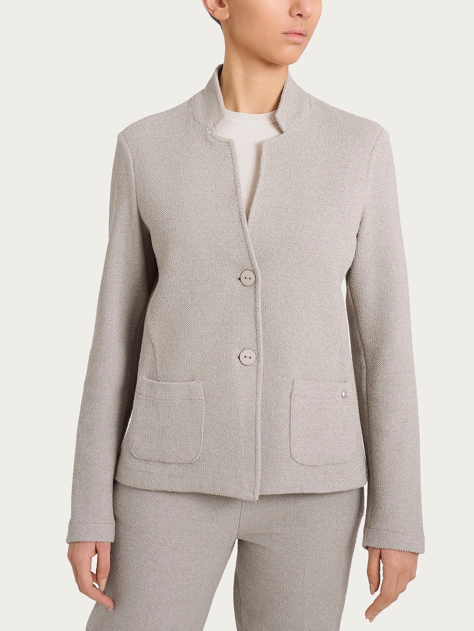 Blazer corto in Japanese Fleece - String Mel.