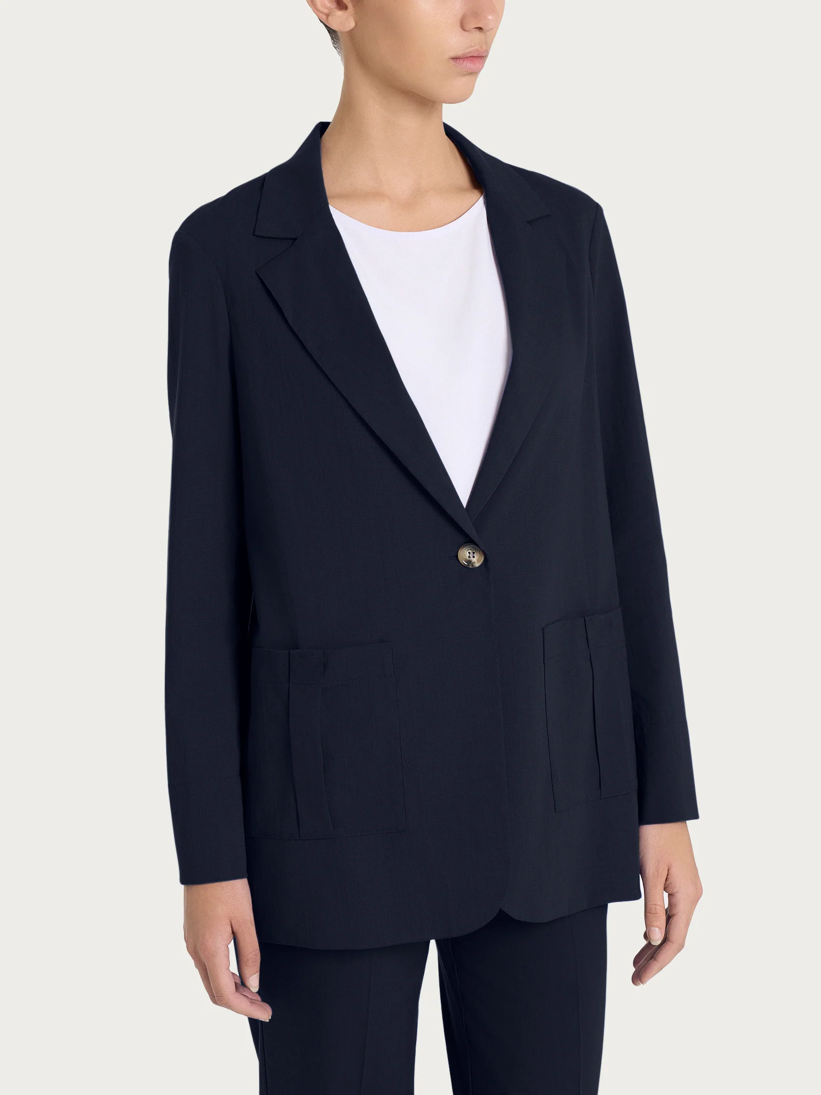 Blazer destrutturato in Super Natural - Bleu