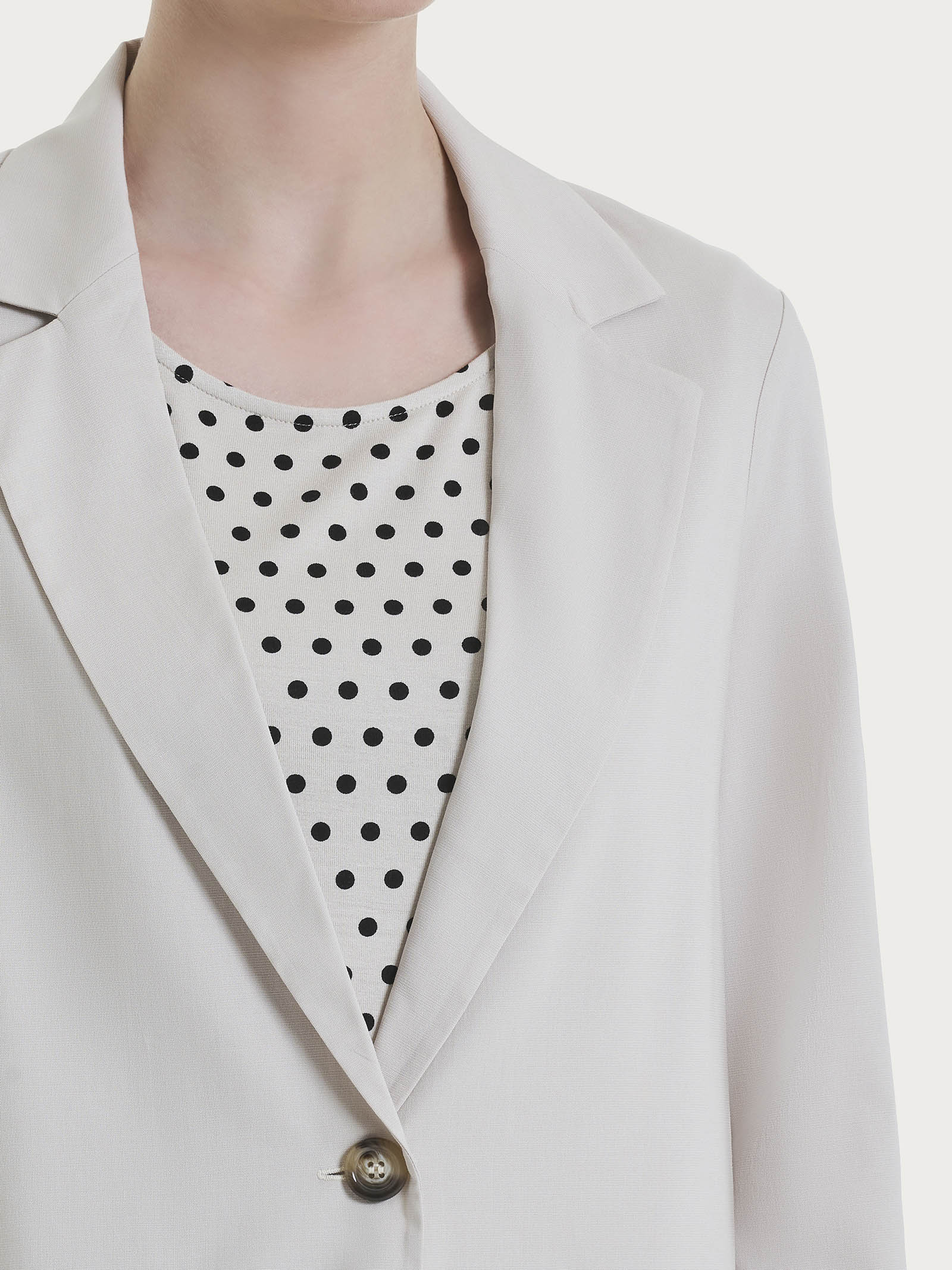 Blazer destrutturato in Super Natural - Champignon - Image 3