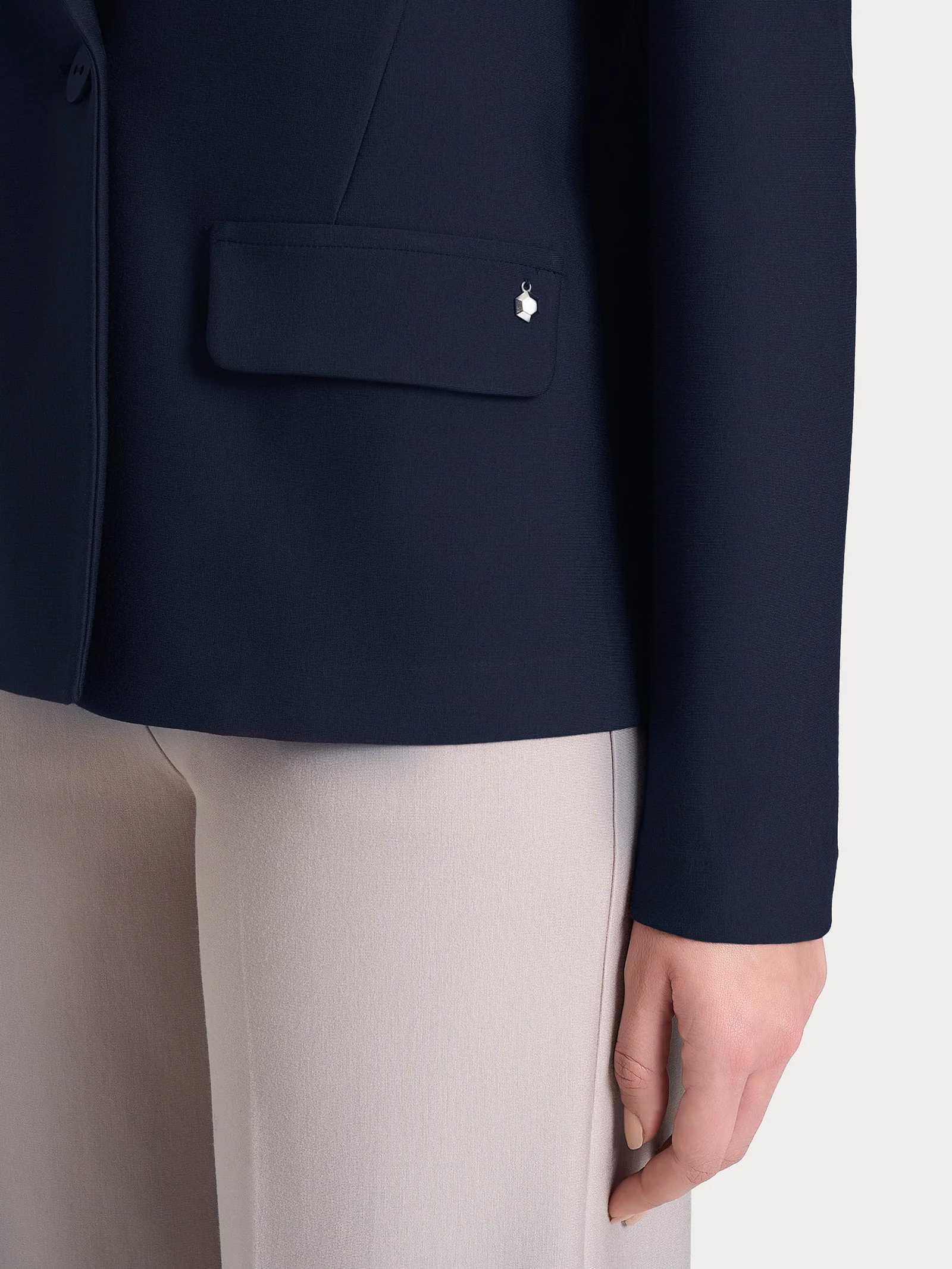 Blazer doppio petto in Compact - Persia - Image 3