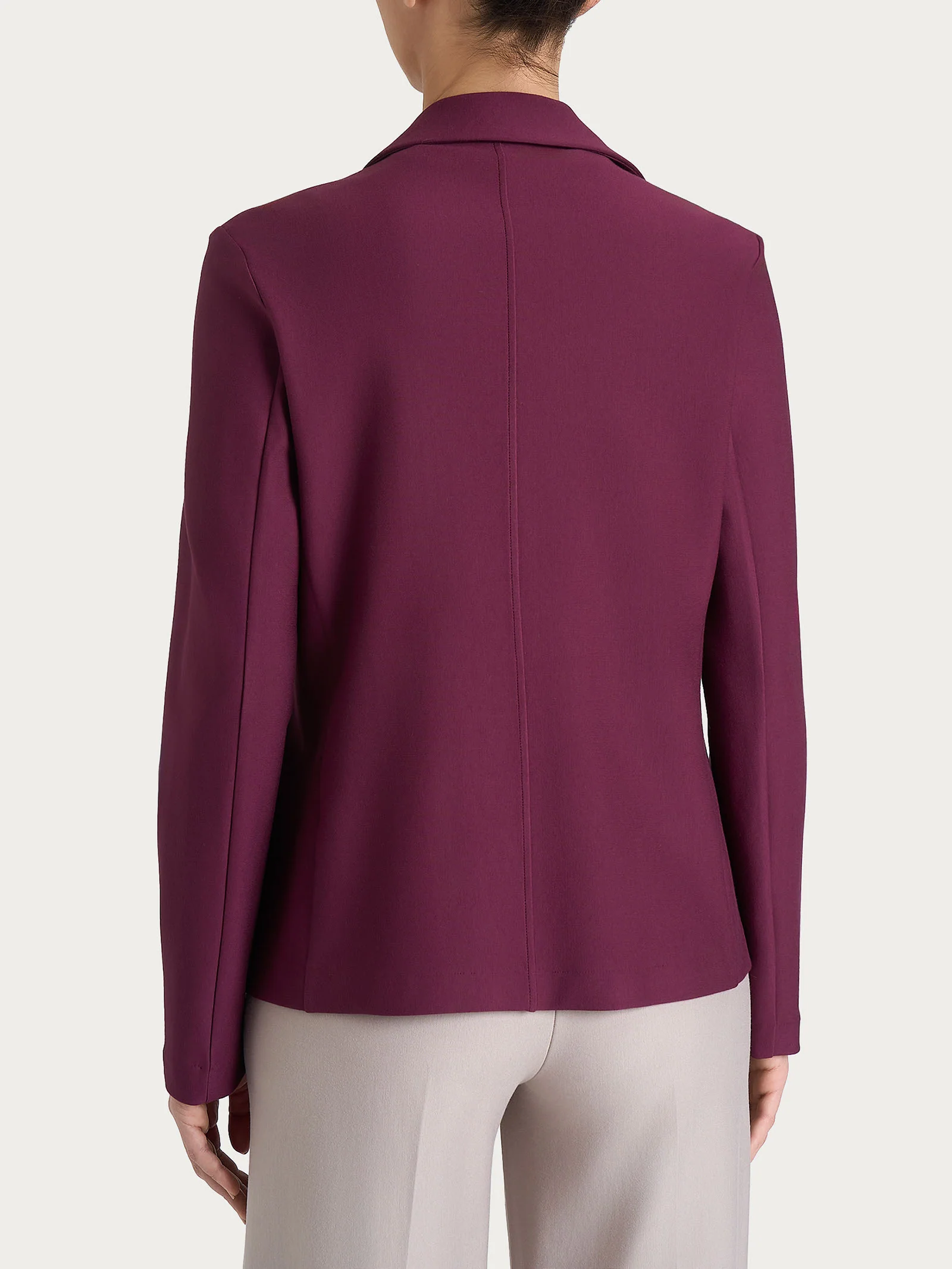 Blazer doppio petto in Compact - Fig - Image 2