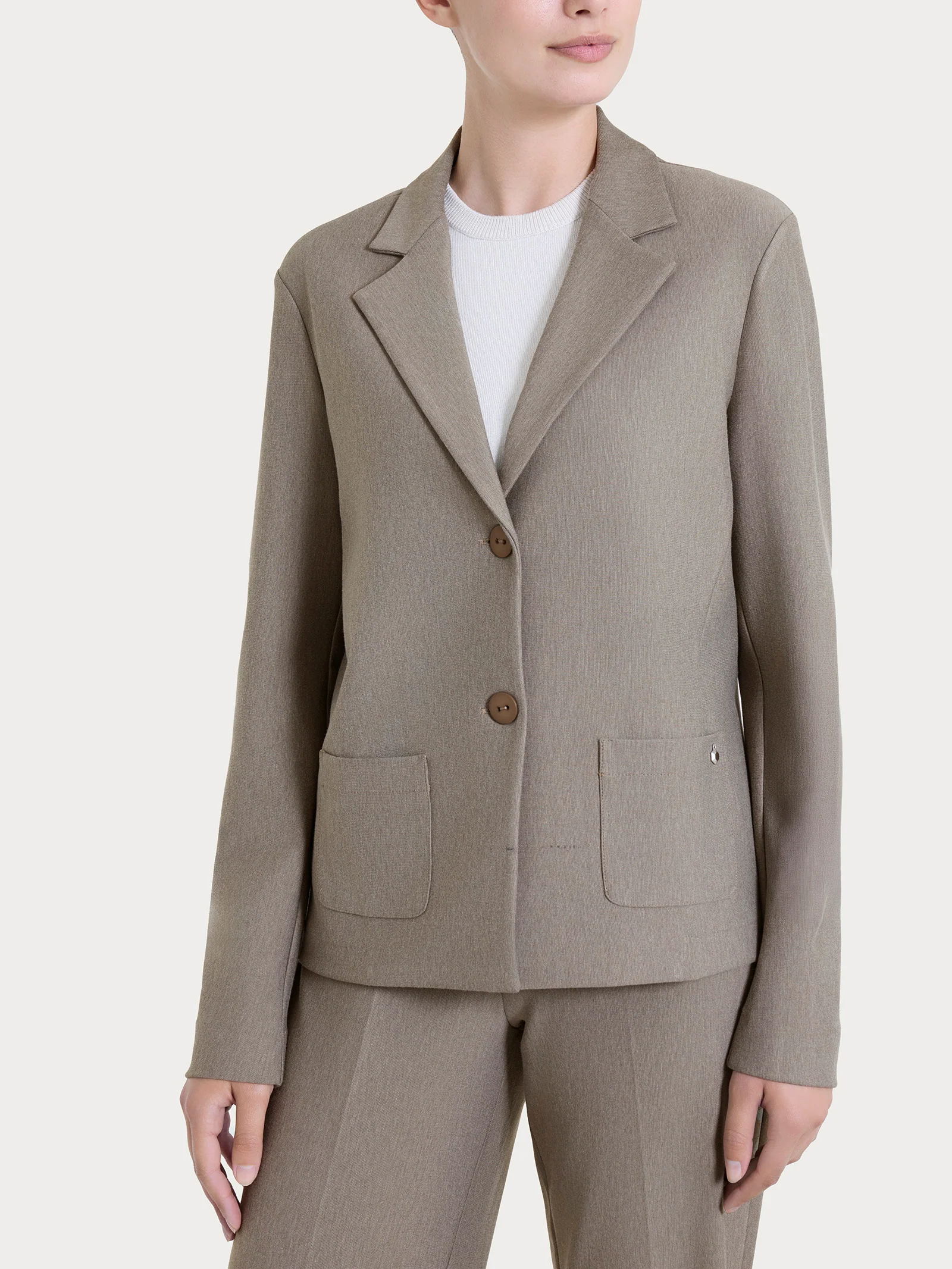 Blazer due bottoni in Compact - Glace' Mel.