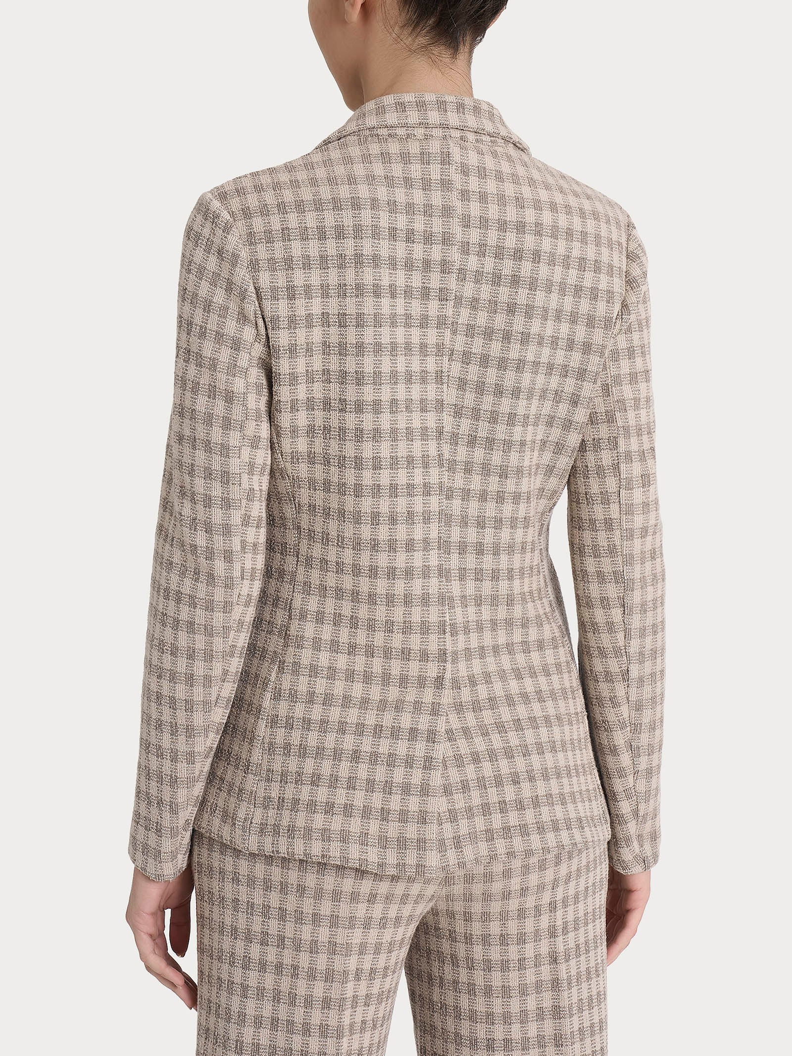 Blazer due bottoni in Eco Jacquard misto lana - Fant. Pine Bark - Image 2