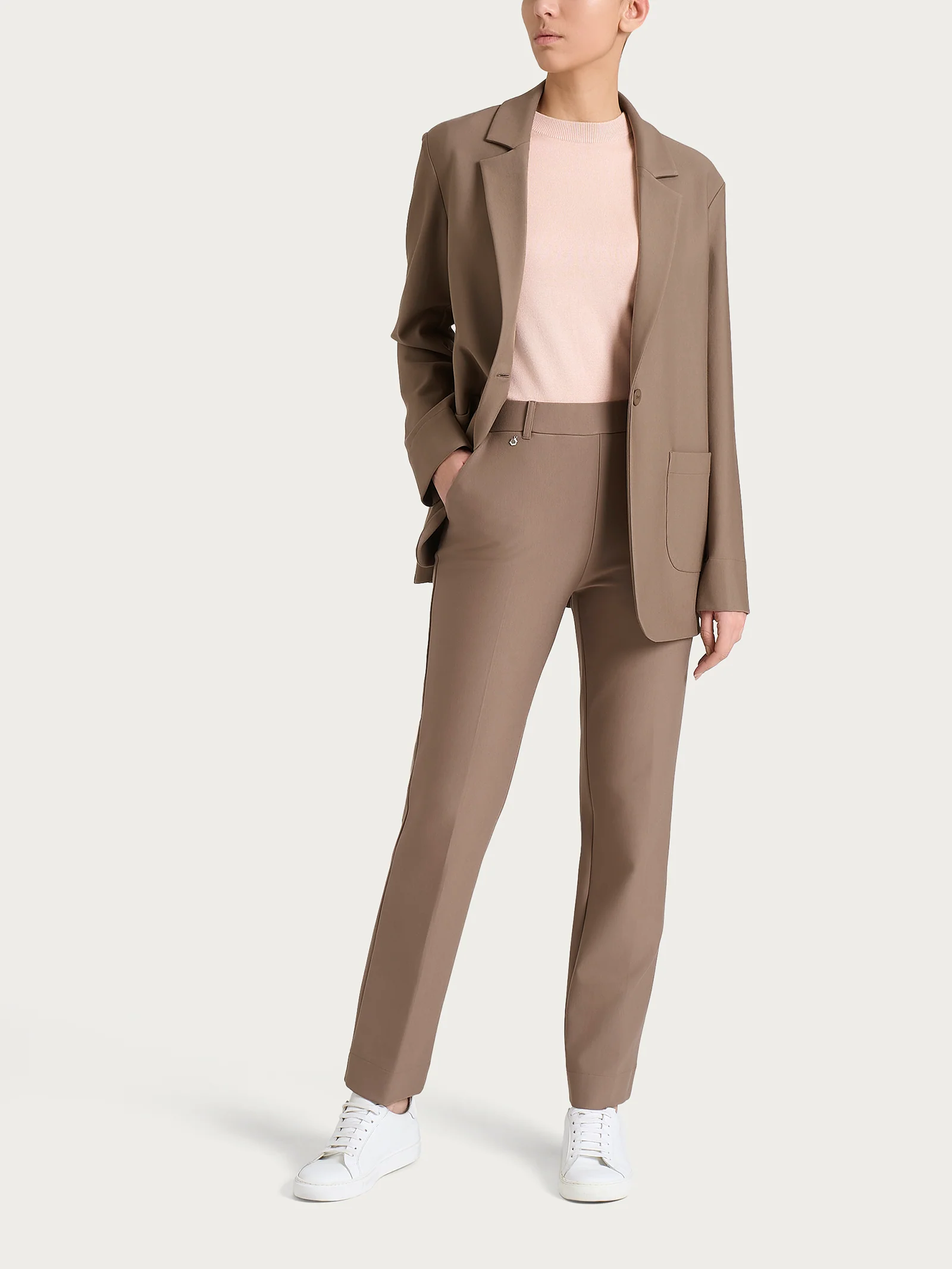 Blazer over con un bottone in Compact - Pine Bark - Image 4