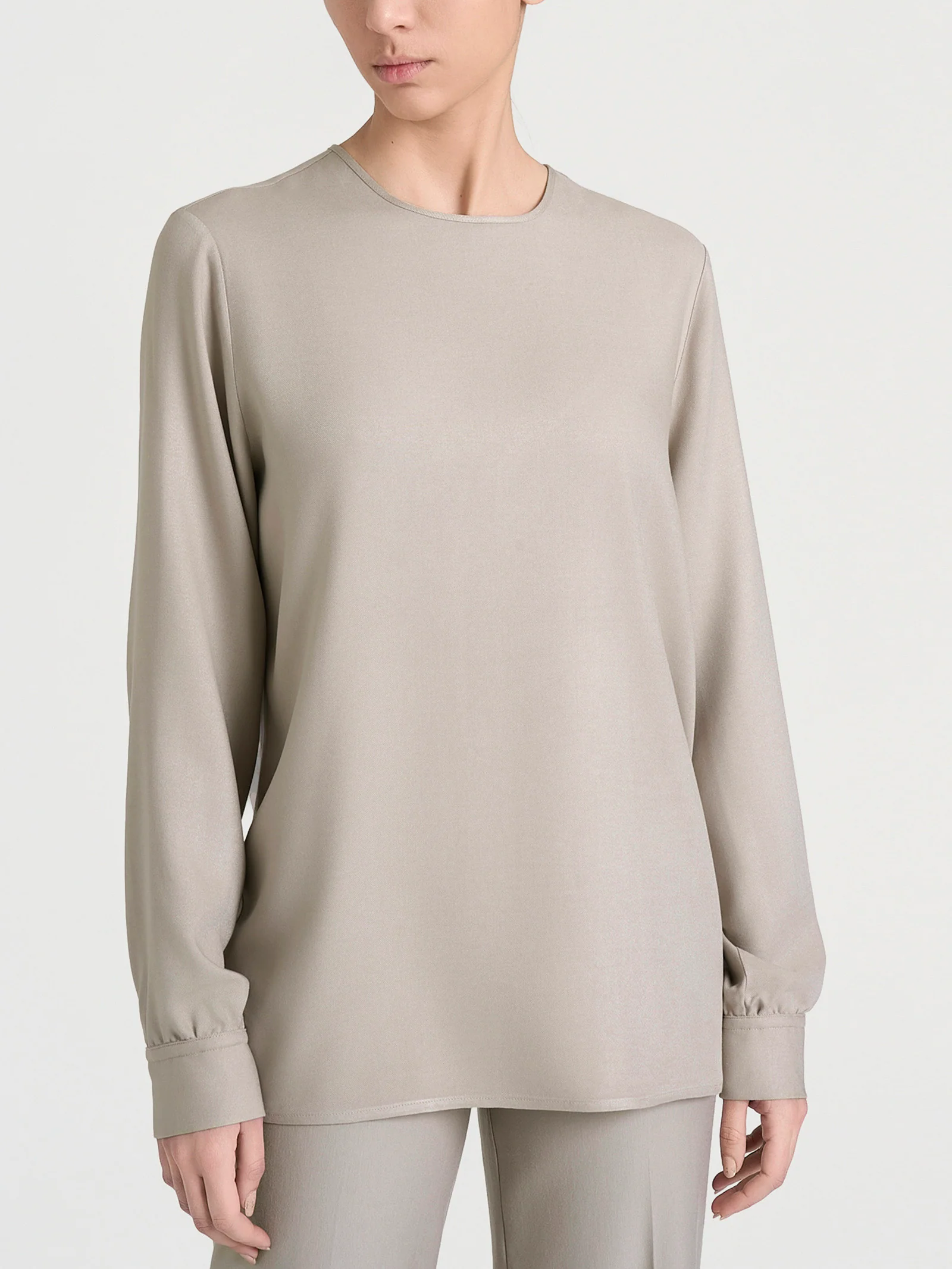 Blusa girocollo in Winter Ecoseta - String