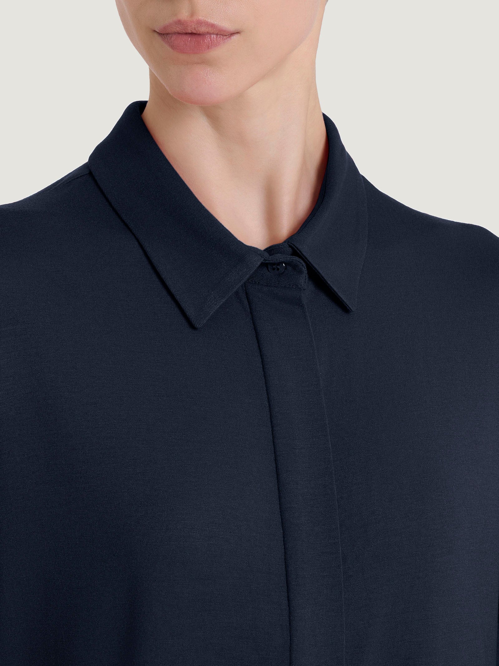 Camicia con manica 3/4 in Viscosa Summer - Bleu - Image 3