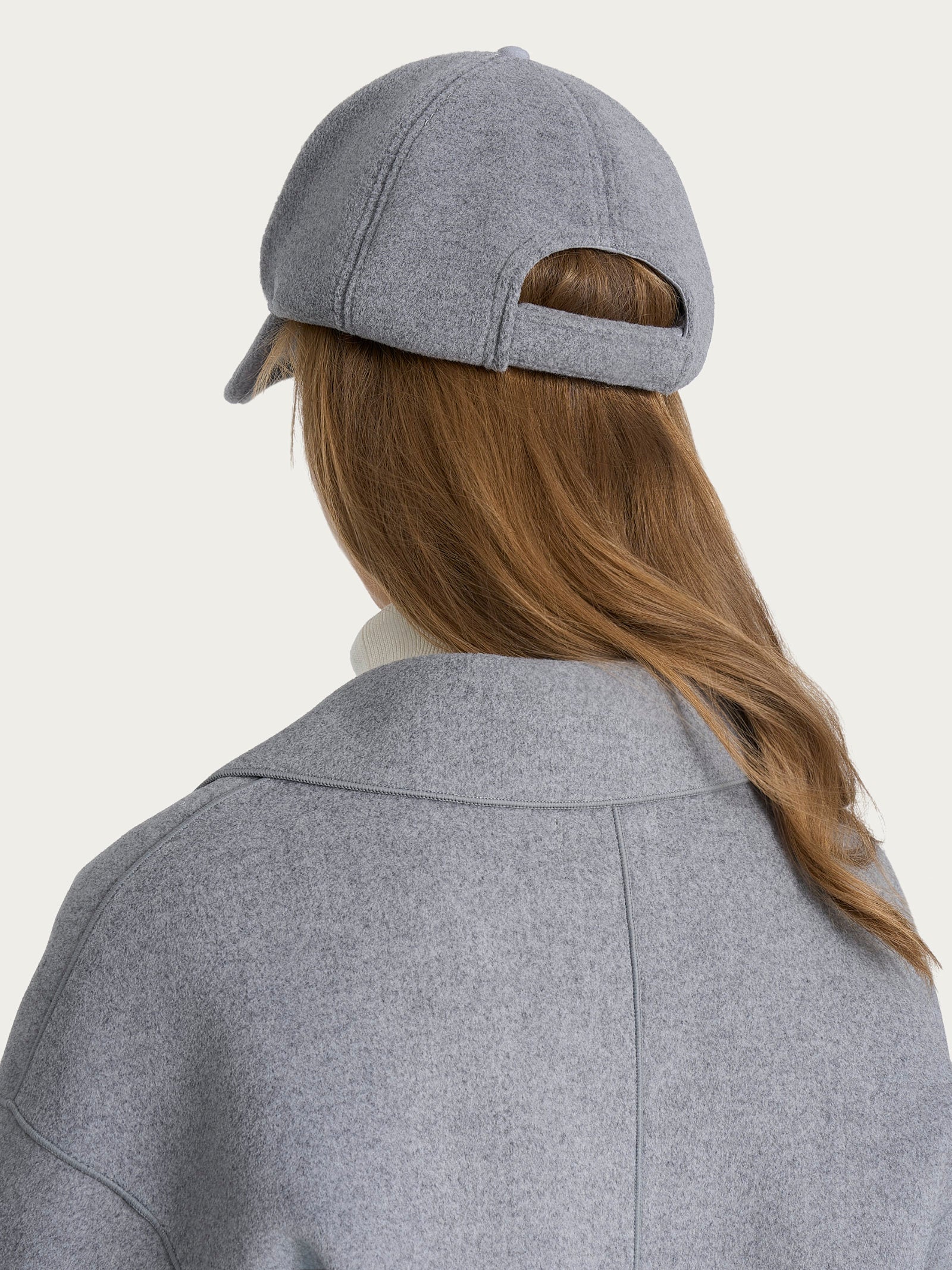Cappello da baseball in Vegan Wool - Grigio Mel. - Image 2