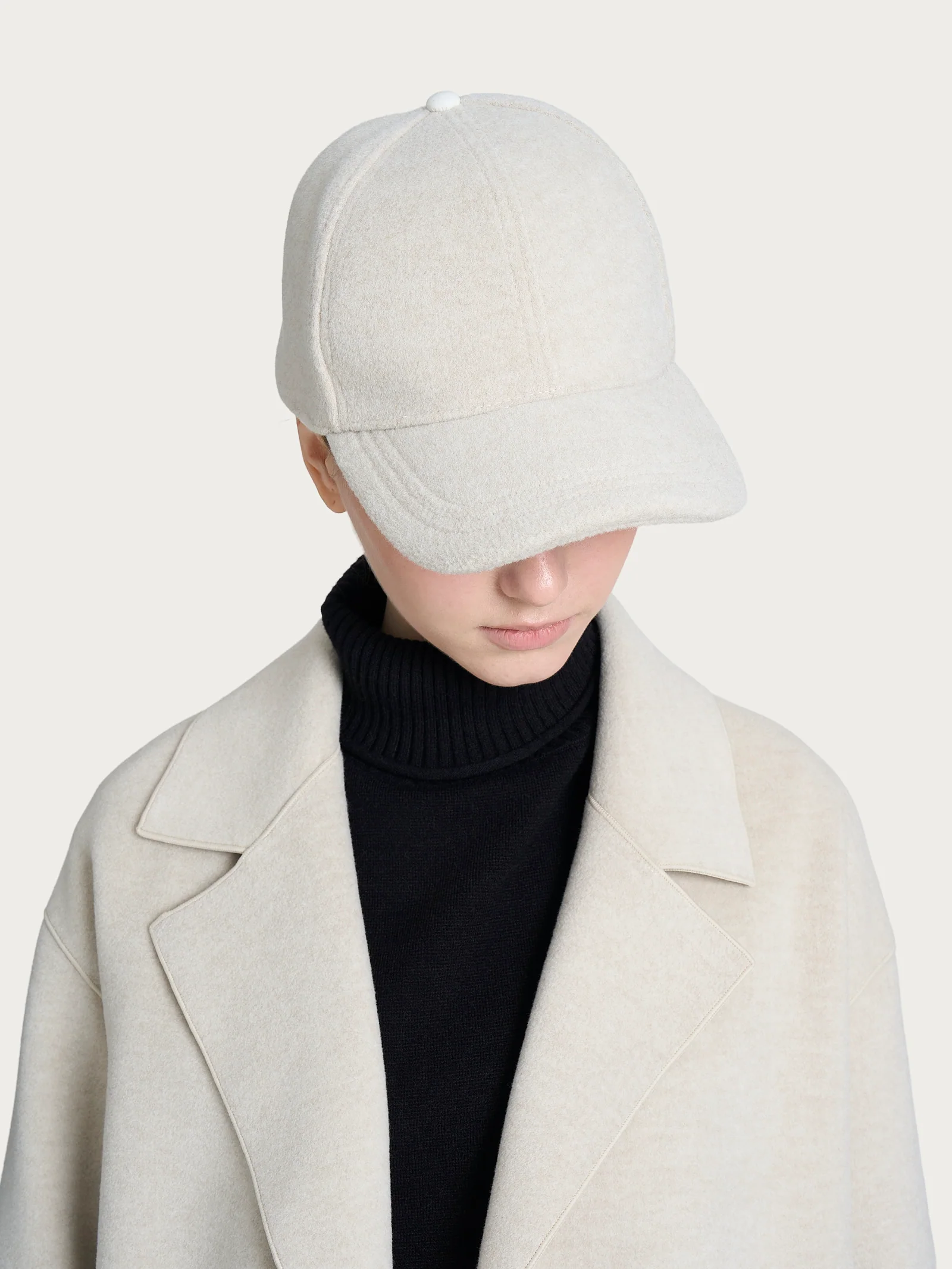 Cappello da baseball in Vegan Wool - CHAMPIGNON MEL.