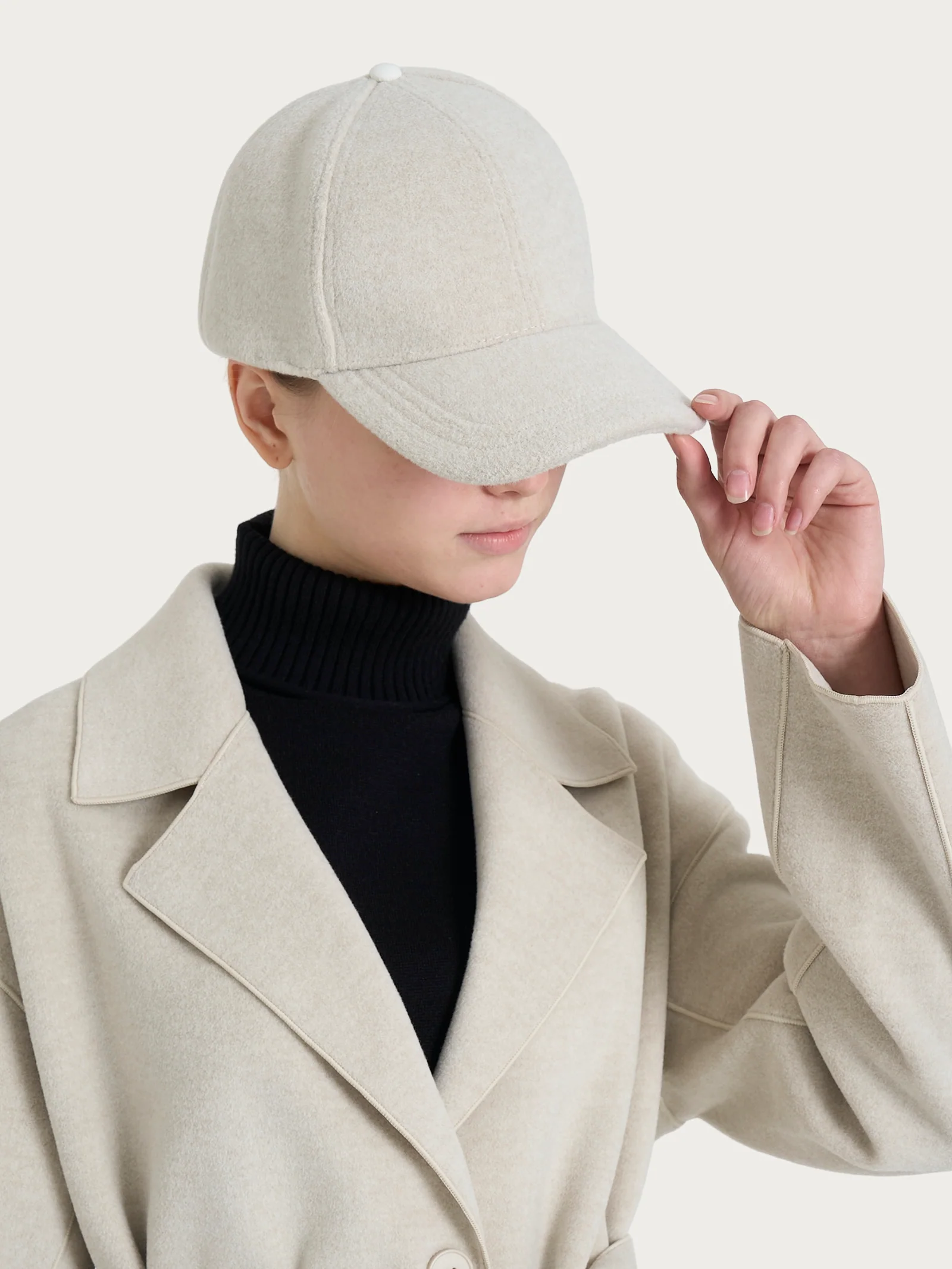 Cappello da baseball in Vegan Wool - CHAMPIGNON MEL. - Image 3