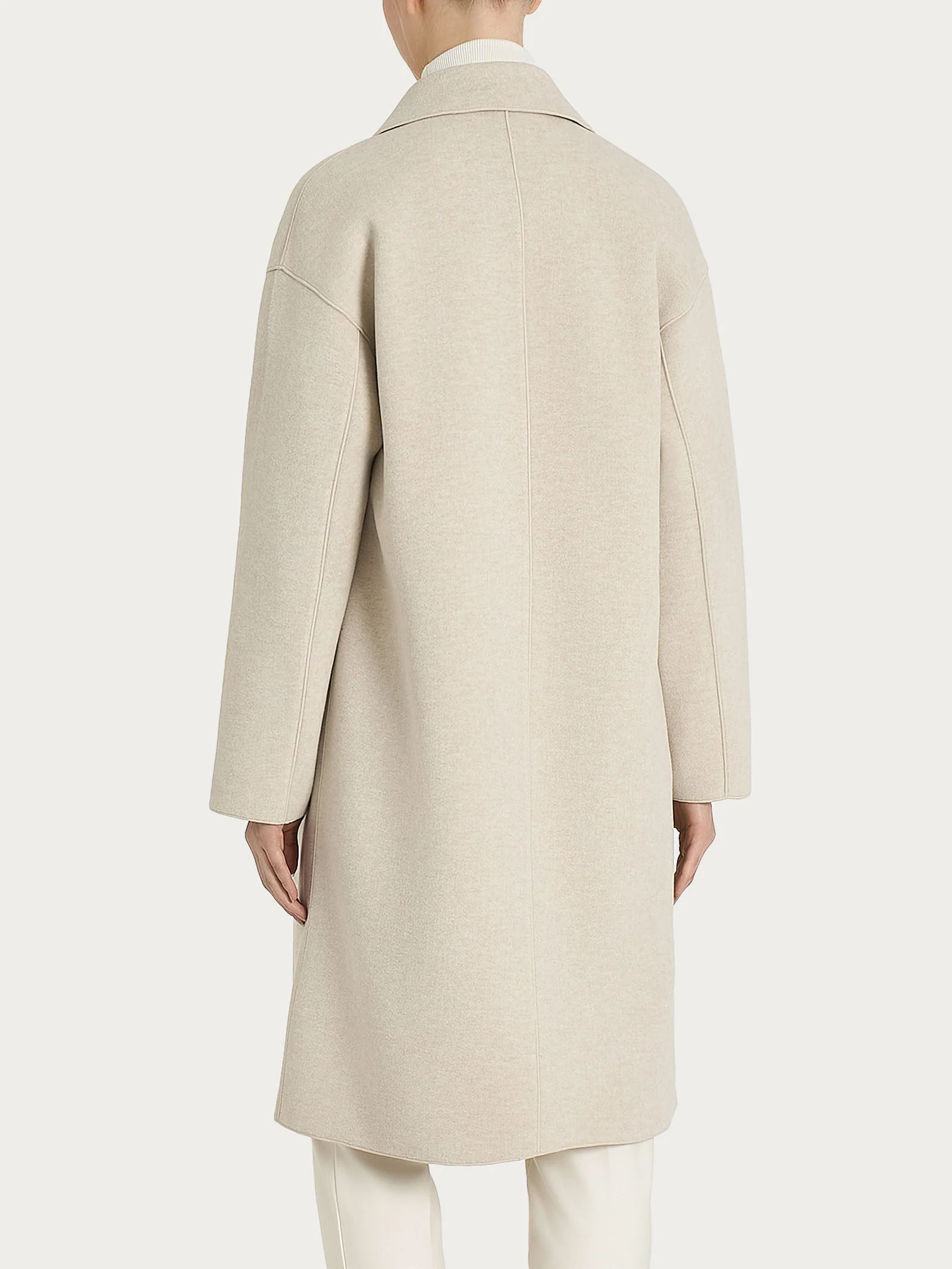 Cappotto con bottoni in Vegan Wool - CHAMPIGNON MEL. - Image 2