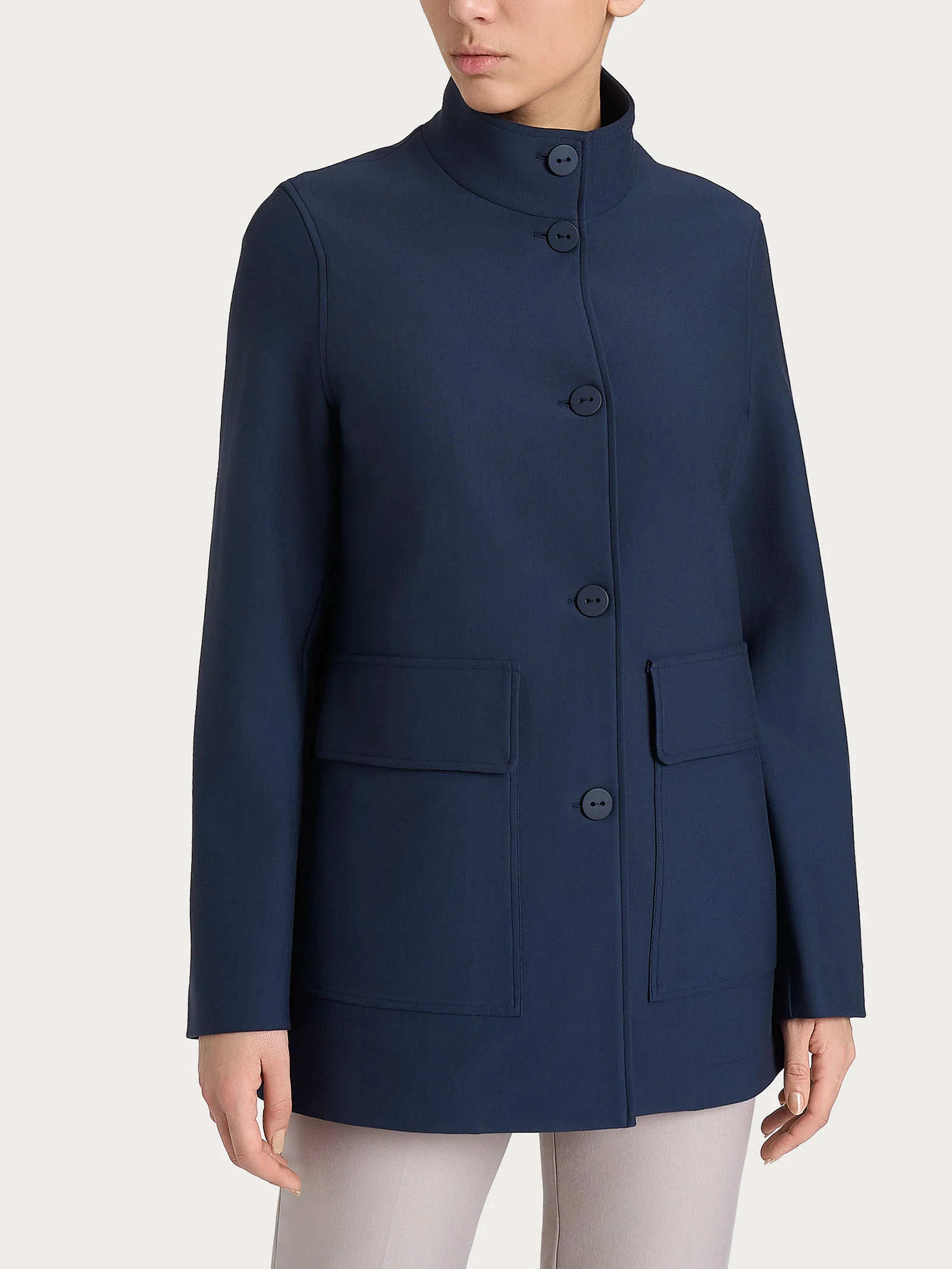 Cappotto corto con bottoni in Compact - Persia