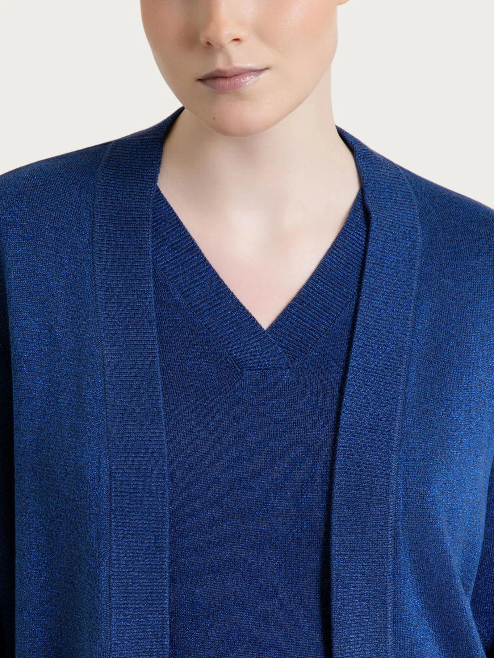 Cardigan aperto in Lurex Summertime - Oceana - Image 3