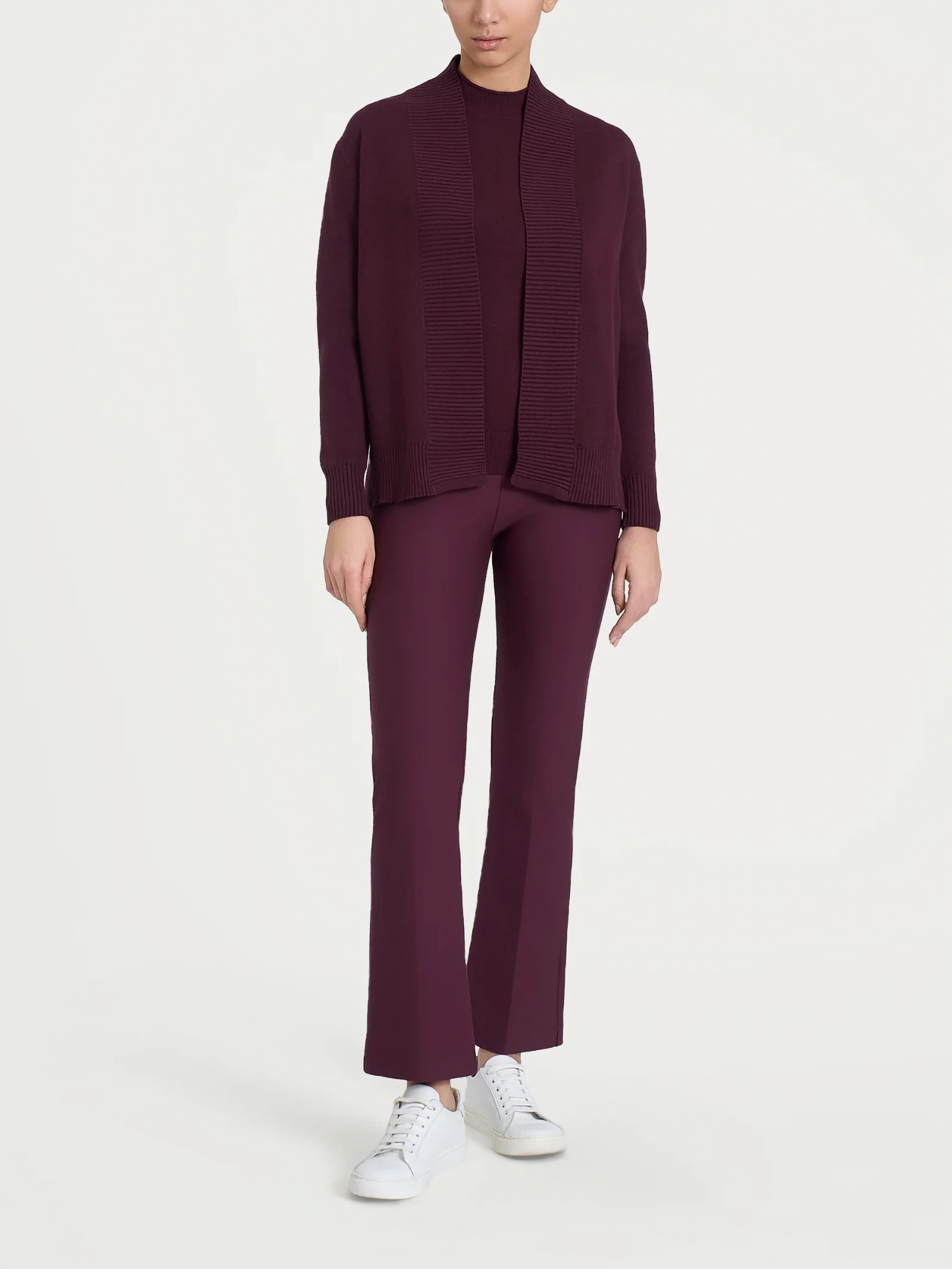 Cardigan aperto in Super Soft  - Fig - Image 5