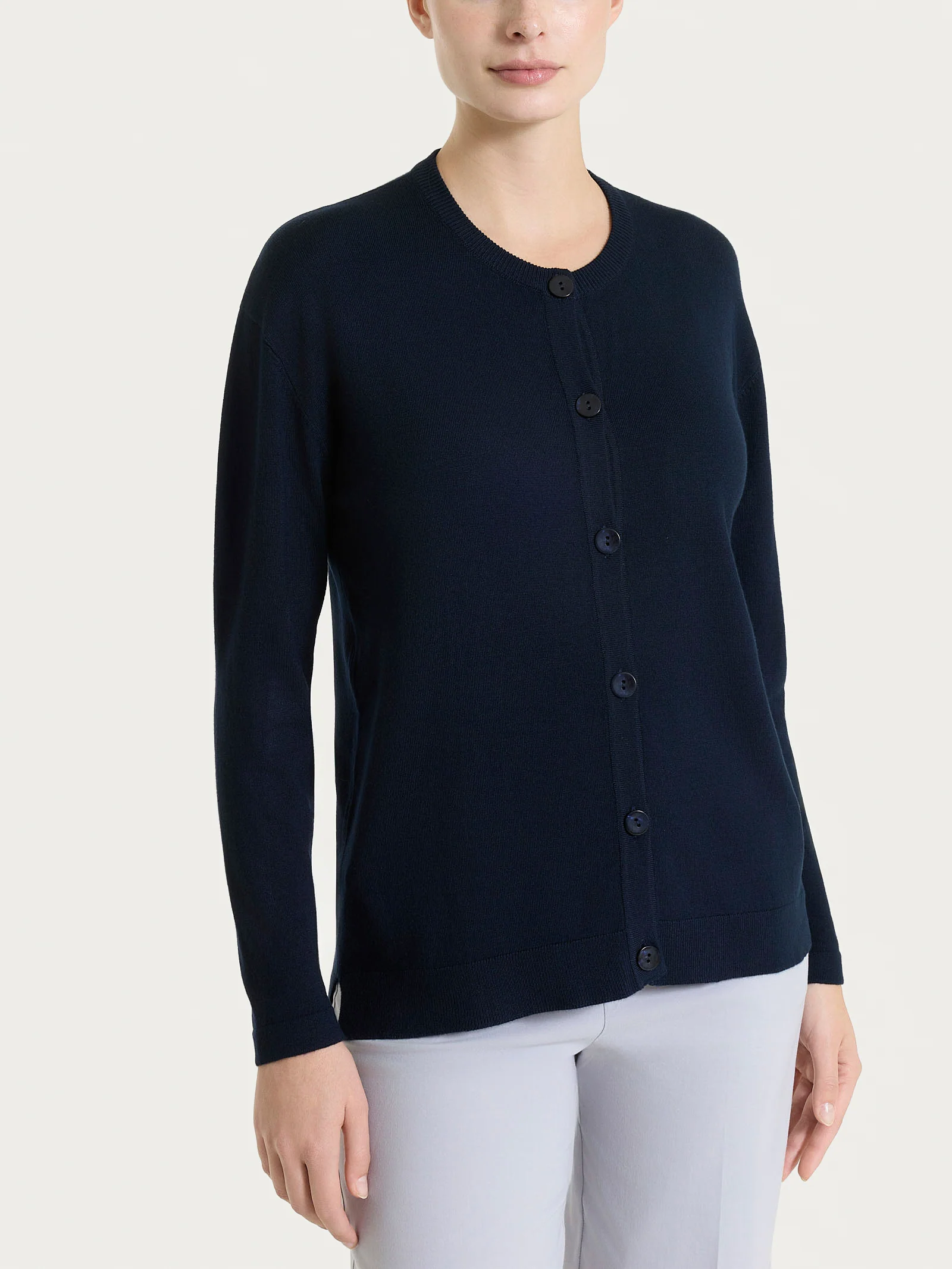 Cardigan con bottoni in Summertime - Bleu