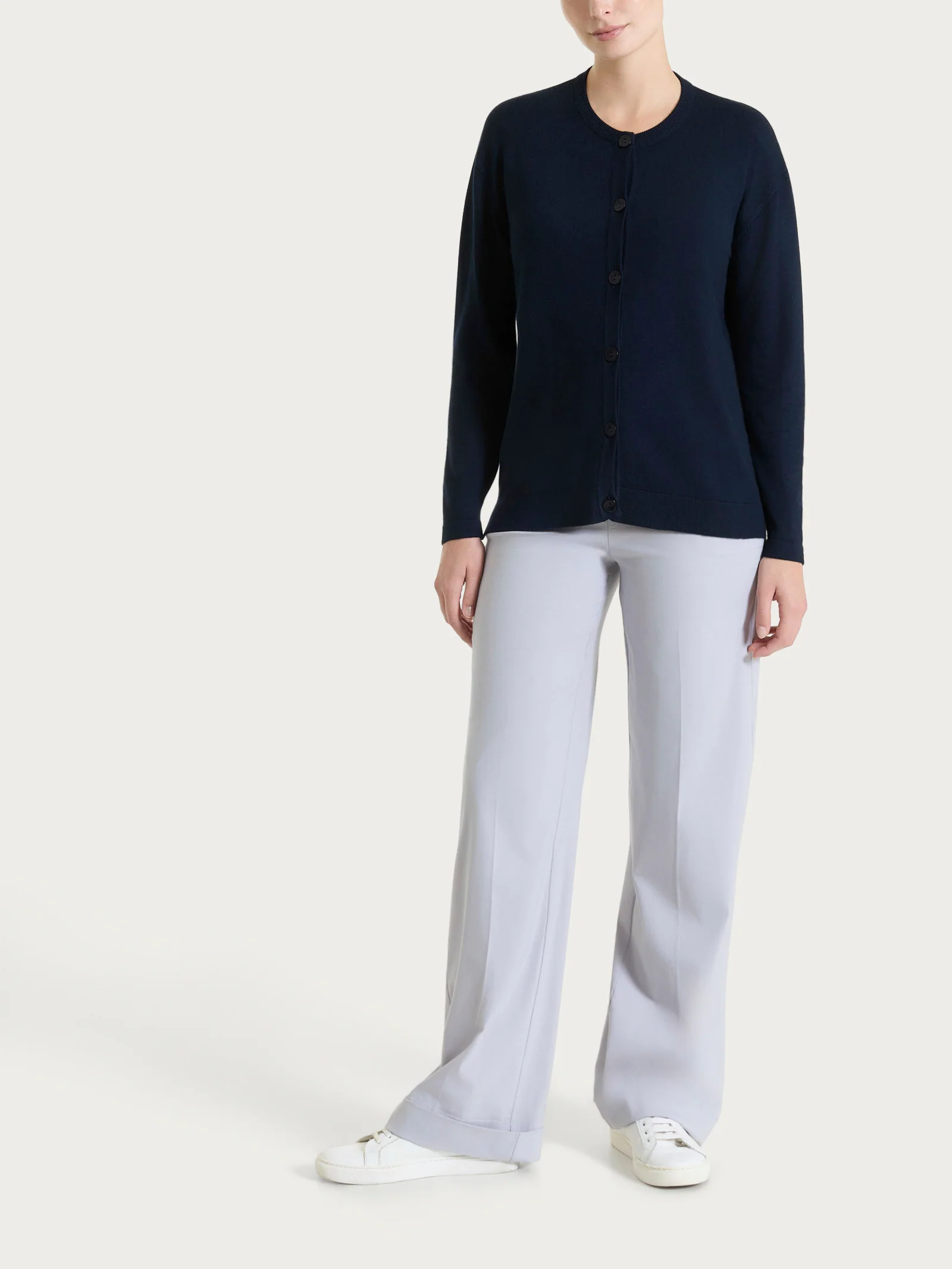 Cardigan con bottoni in Summertime - Bleu - Image 5