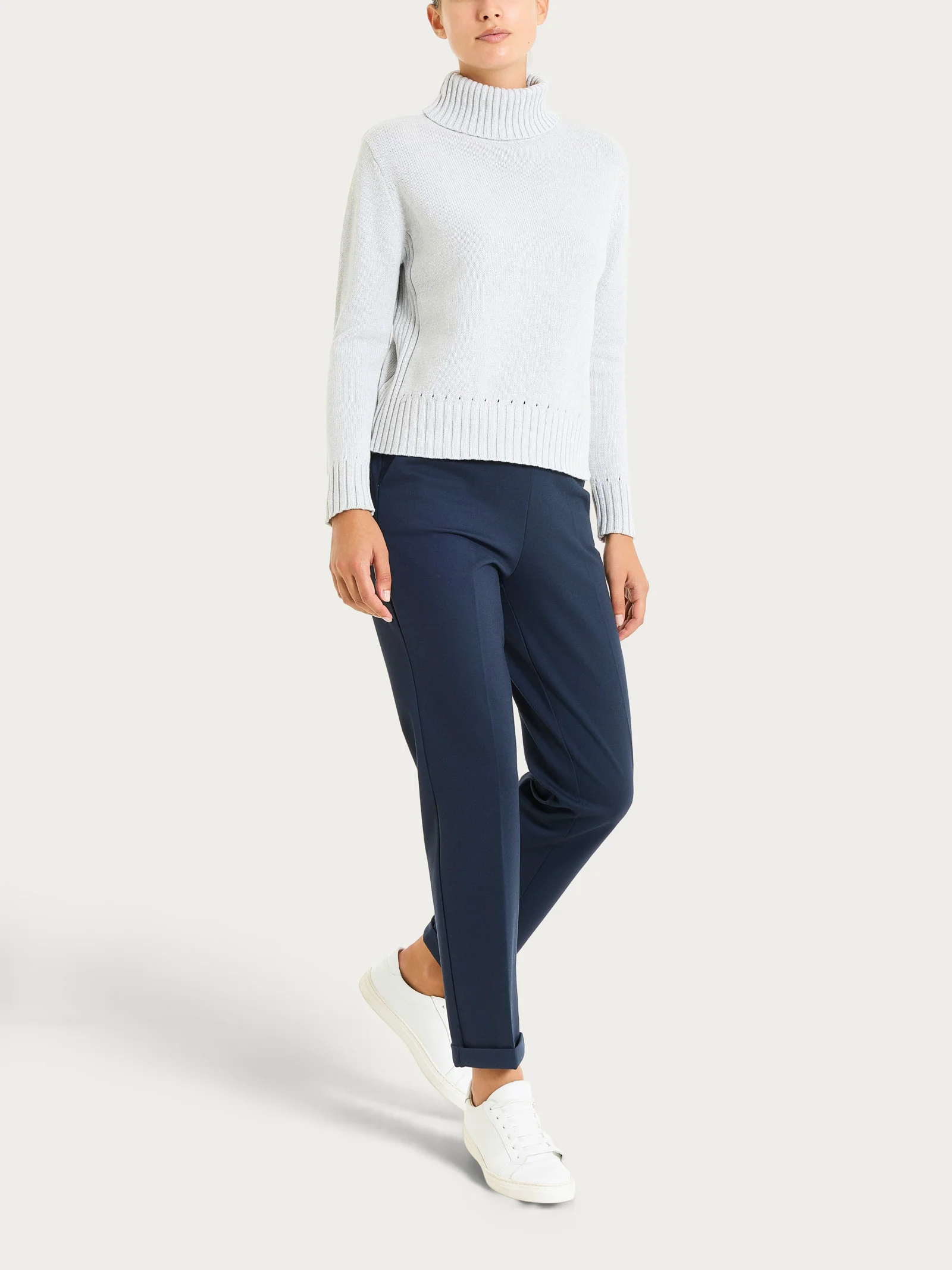 Dolcevita in filato Winter Cotton - Dawn Blue Mel. - Image 5