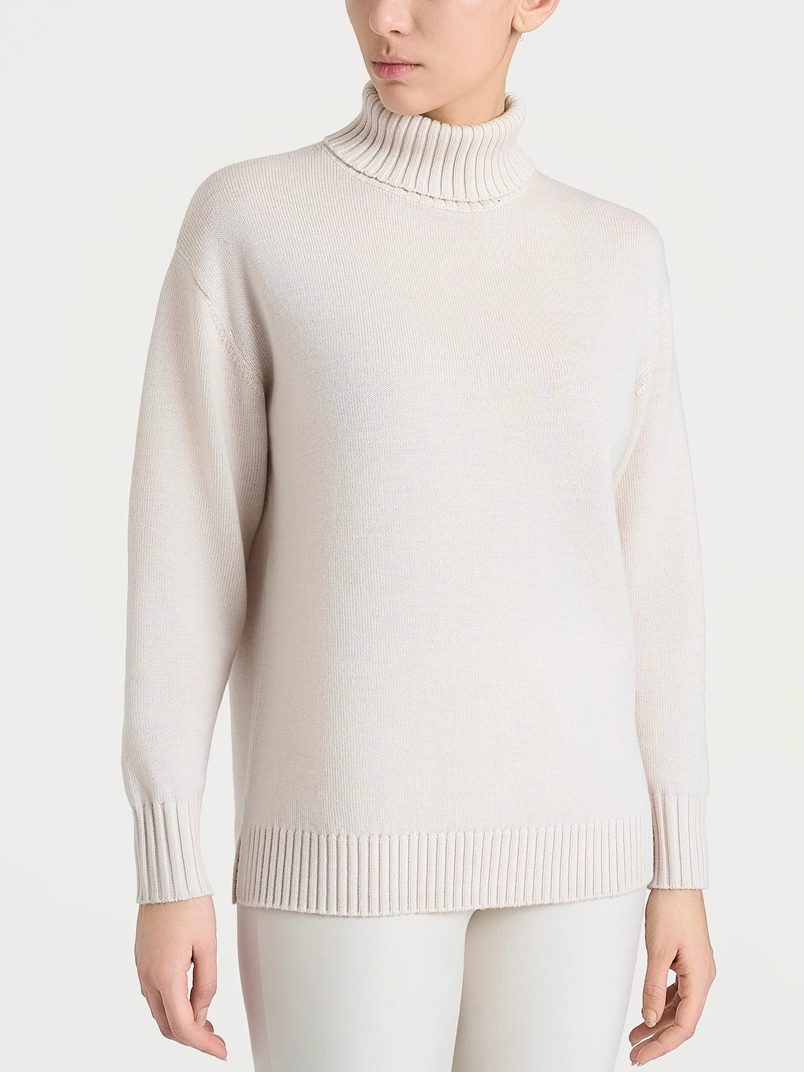 Dolcevita leggero in Merino Soft - Champignon