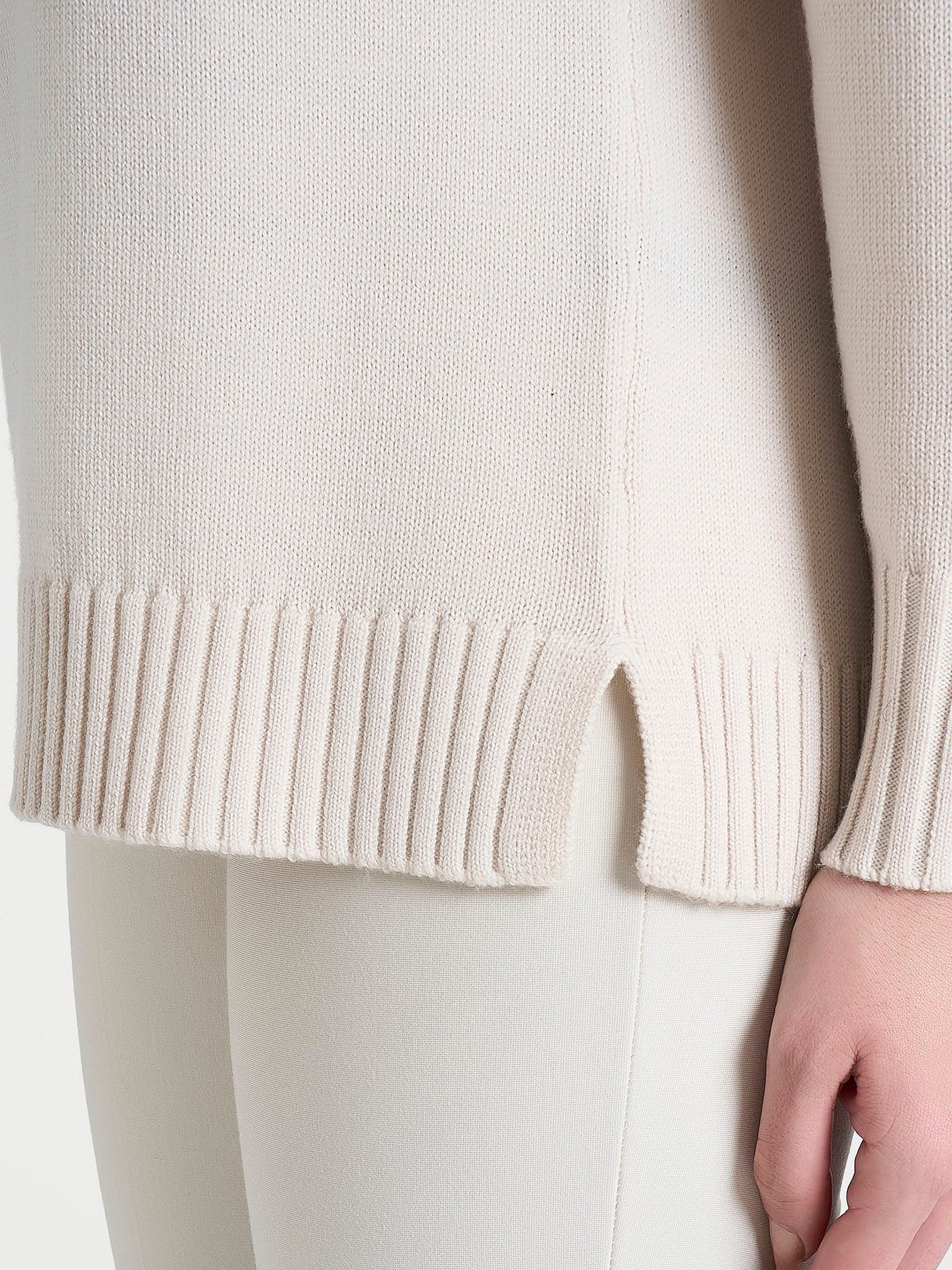 Dolcevita leggero in Merino Soft - Champignon - Image 3
