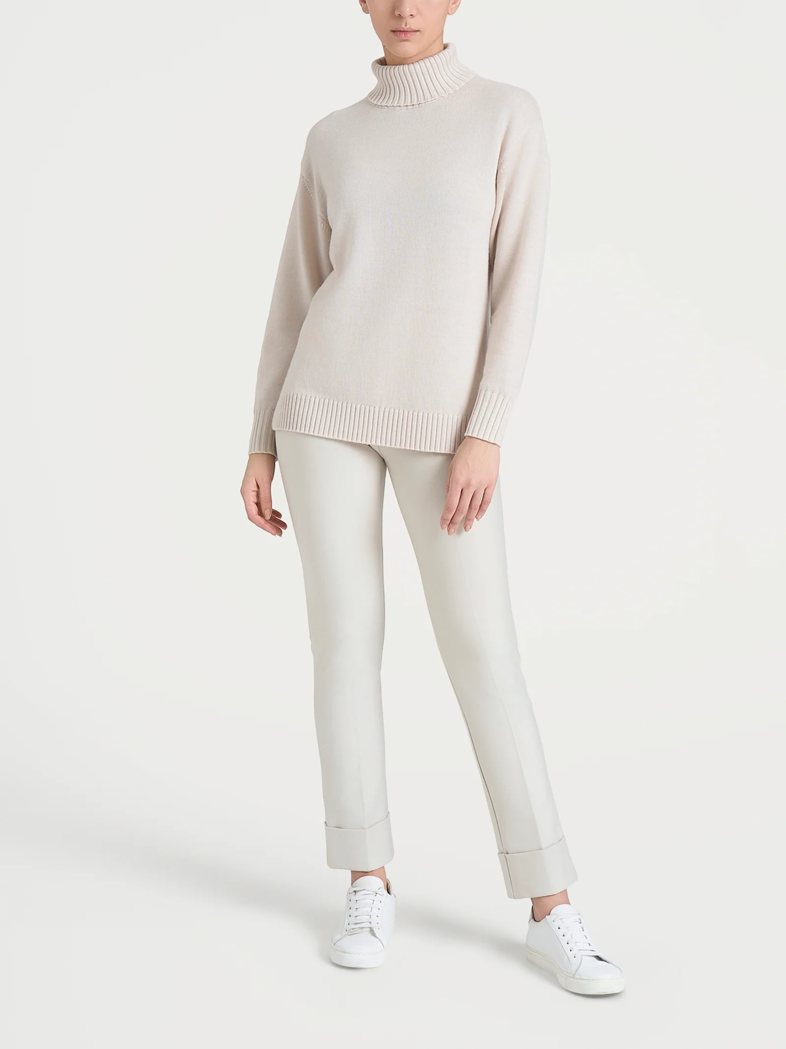 Dolcevita leggero in Merino Soft - Champignon - Image 5