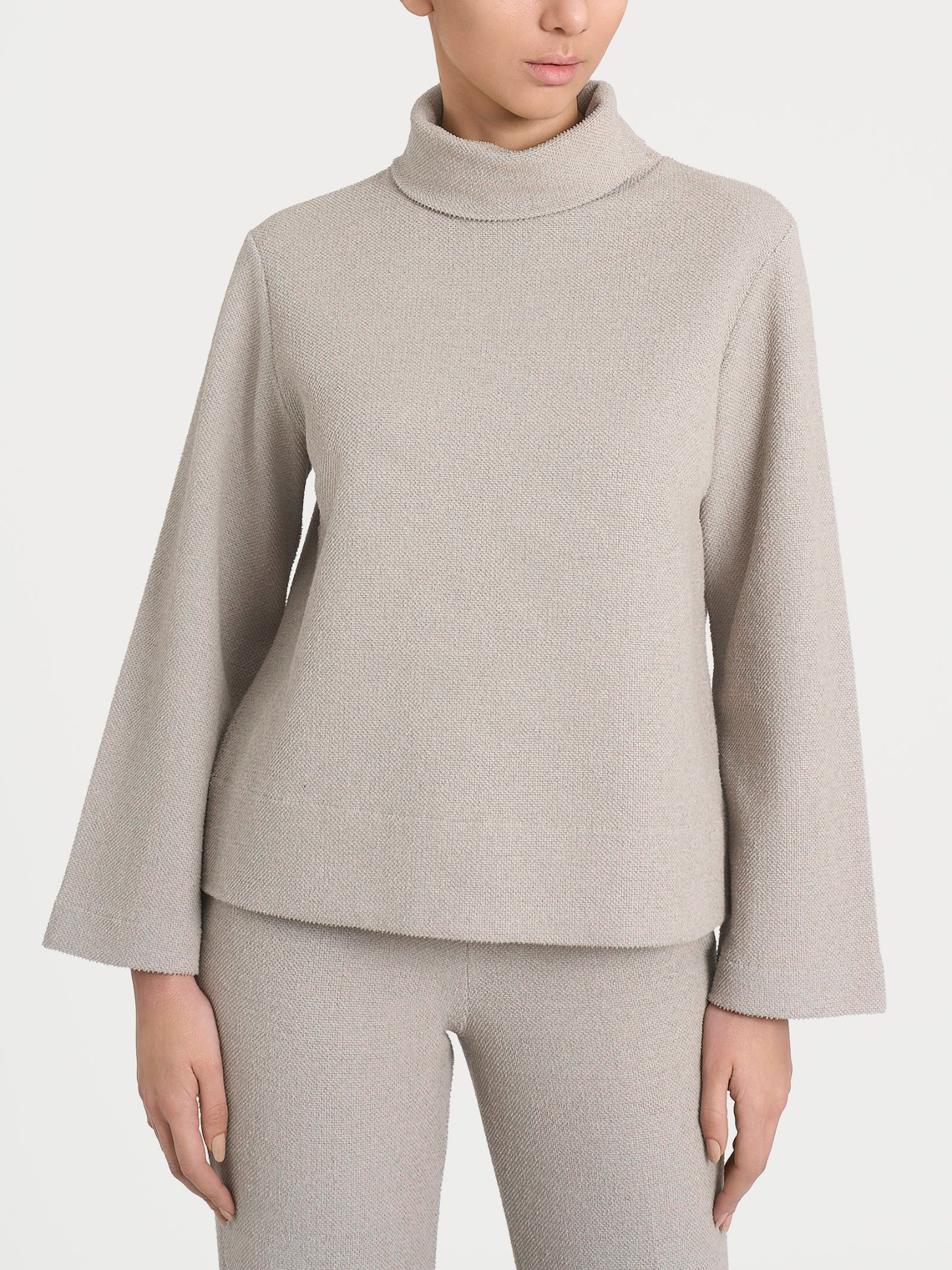 Felpa con collo a ciambella in Japanese Fleece - String Mel.