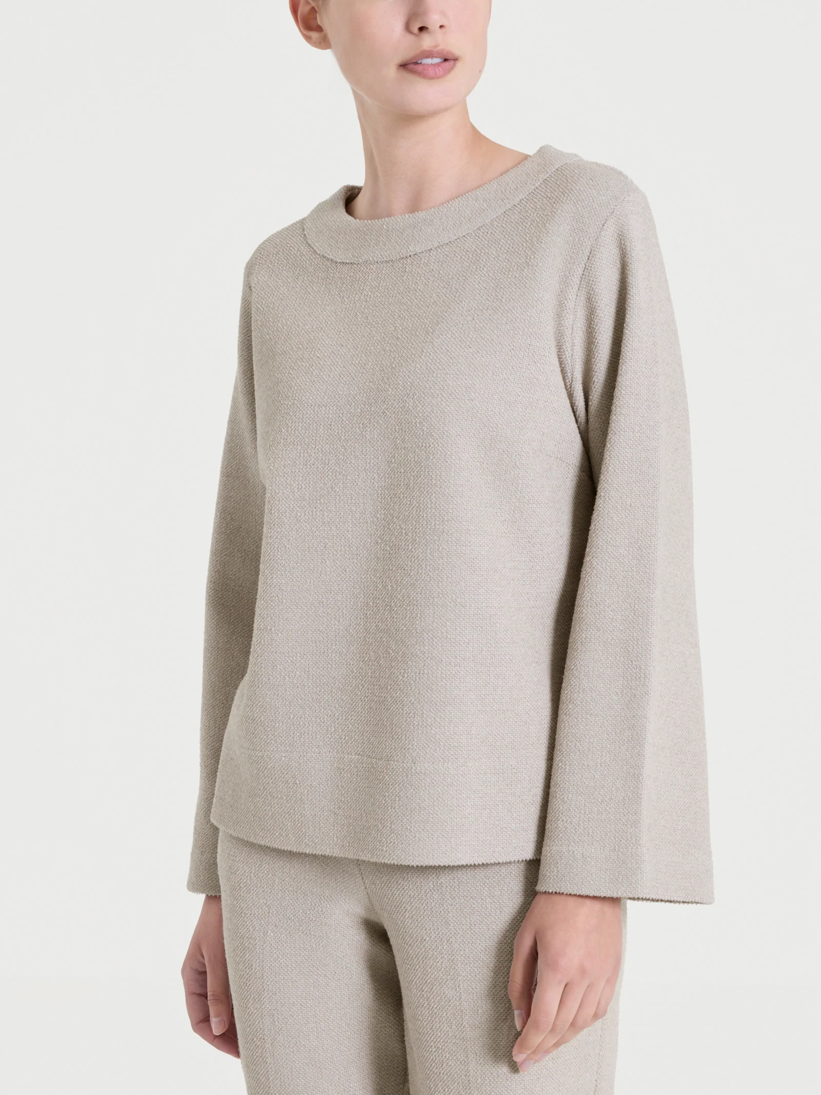 Felpa girocollo in Japanese Fleece - String Mel.