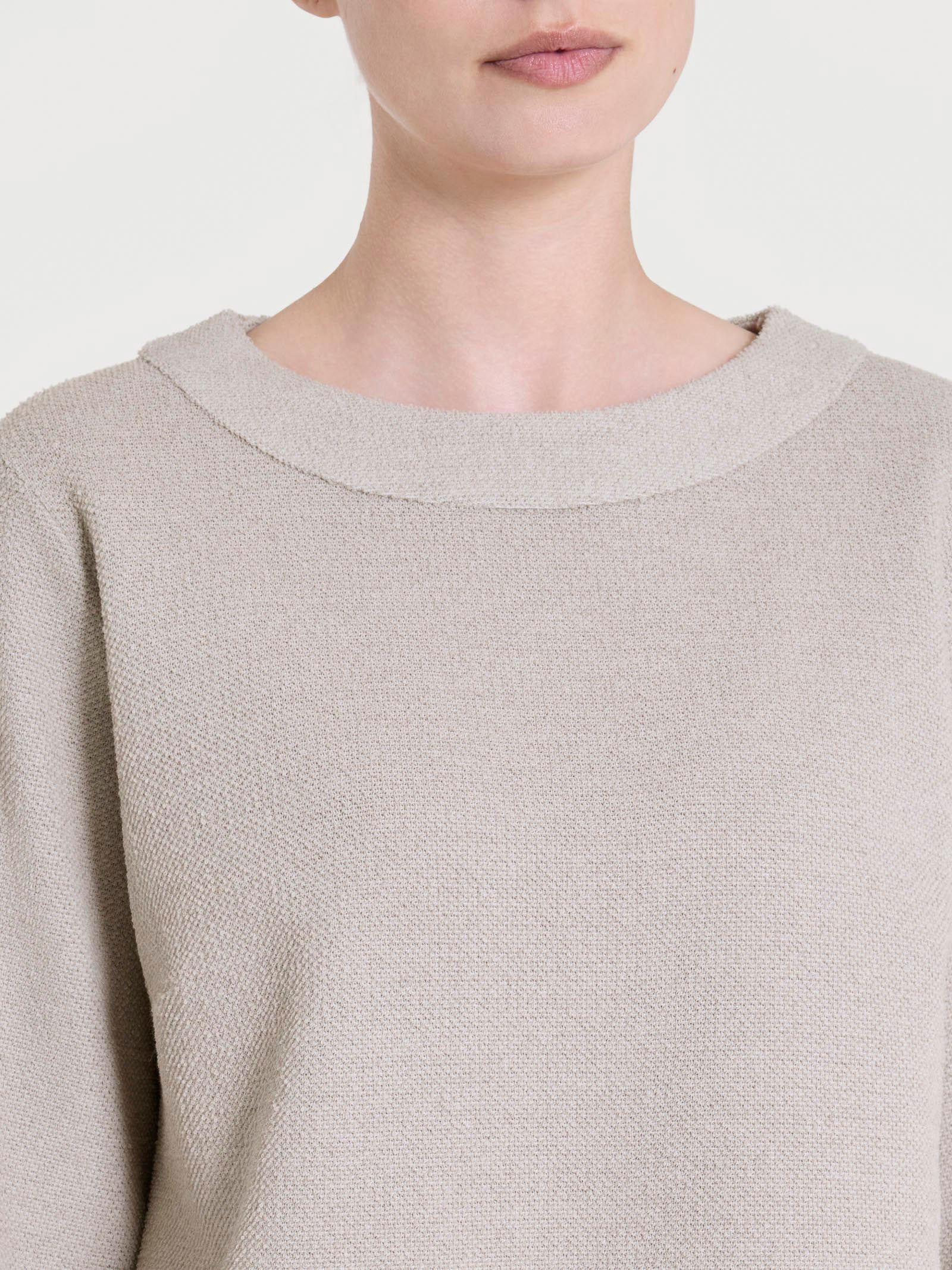 Felpa girocollo in Japanese Fleece - String Mel. - Image 3