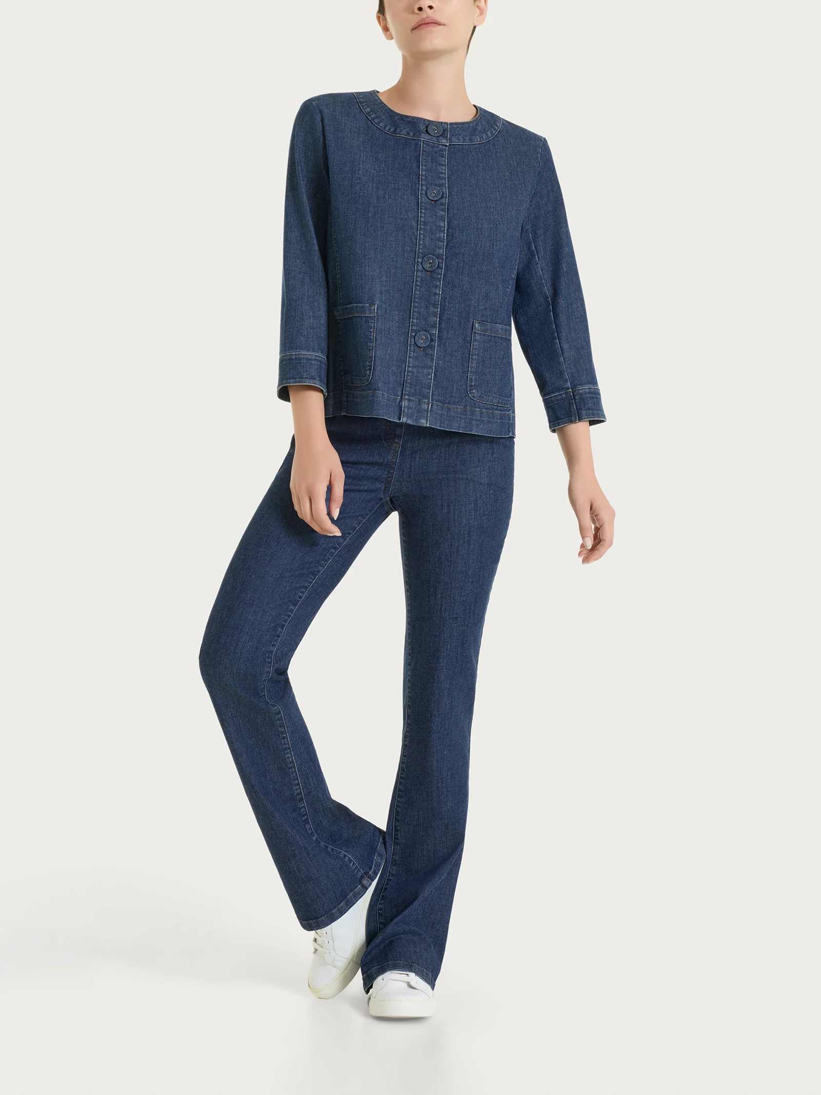 Giacca con bottoni in Light Denim - Jeans - Image 5