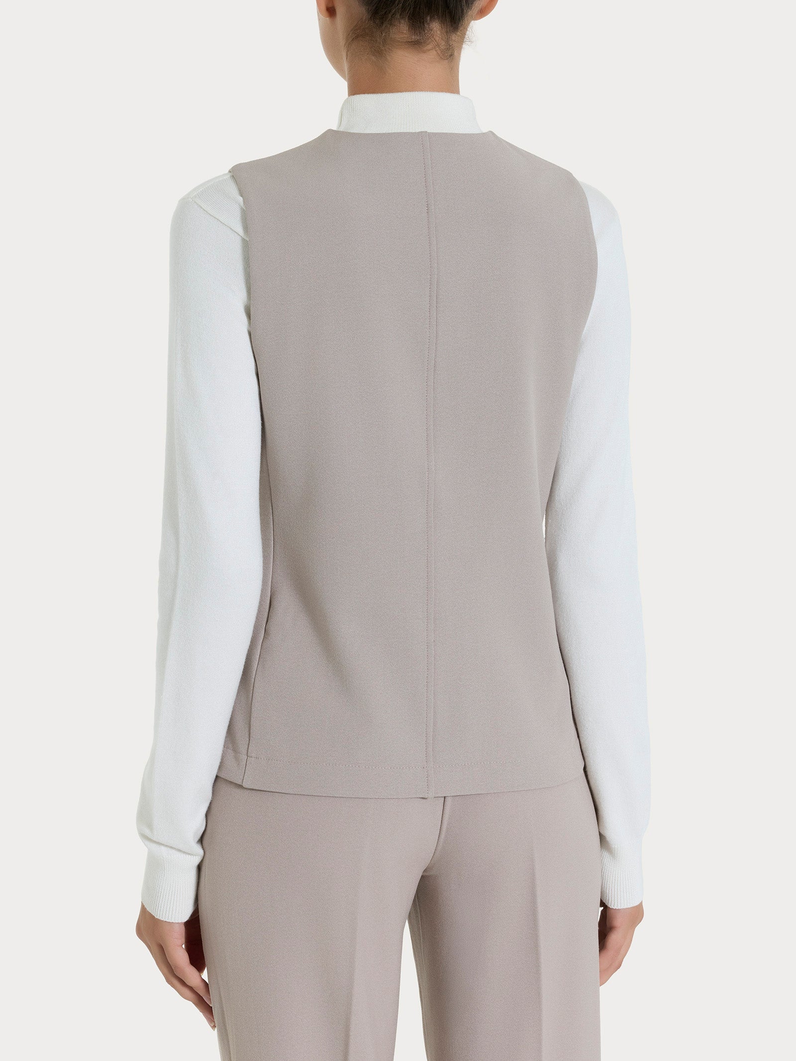 Gilet con quattro bottoni in Flannel Twill - Nude - Image 2