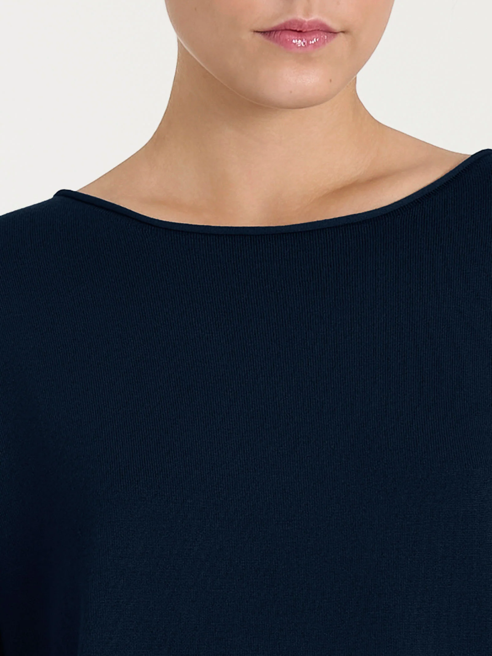 Maglia asimmetrica con scollo a barchetta Four Seasons - Bleu - Image 3