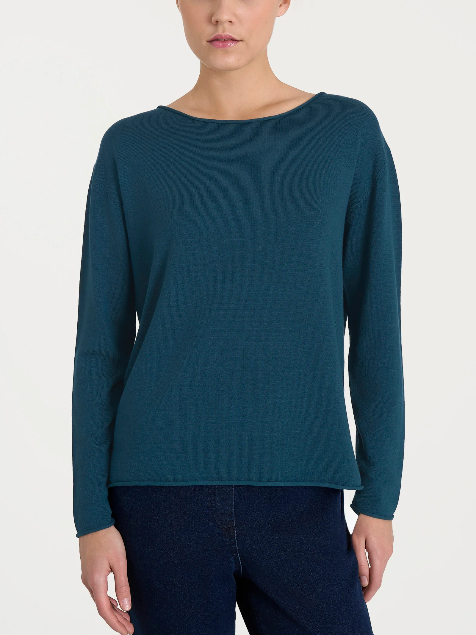 Maglia asimmetrica con scollo a barchetta Four Seasons - Reflecting Pond