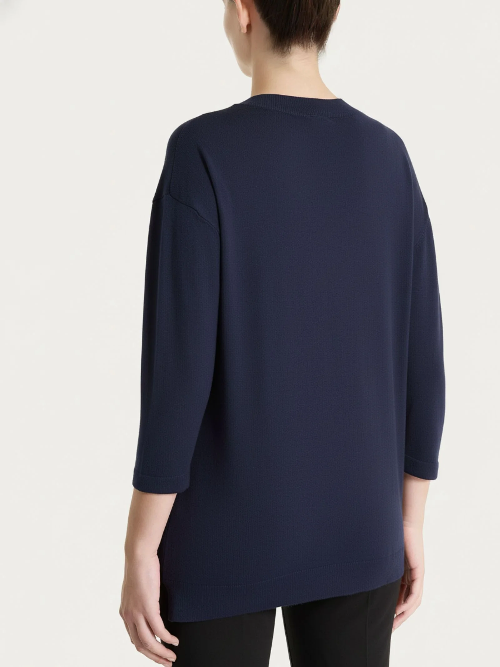 Maglia con scollo a V e con manica 3/4 in Summertime - Bleu - Image 2