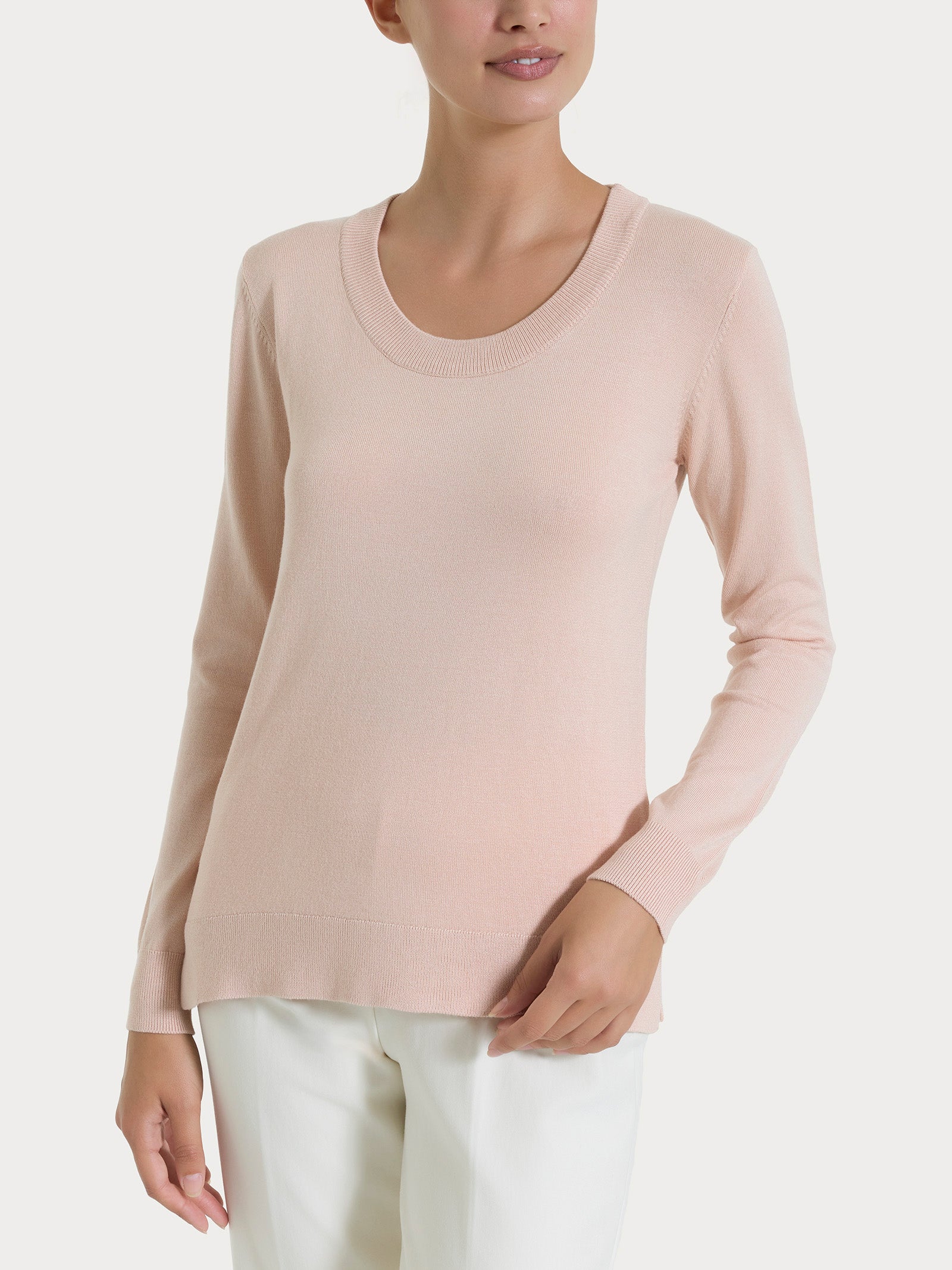 Maglia con scollo madonna Four Seasons - Cameo Rose