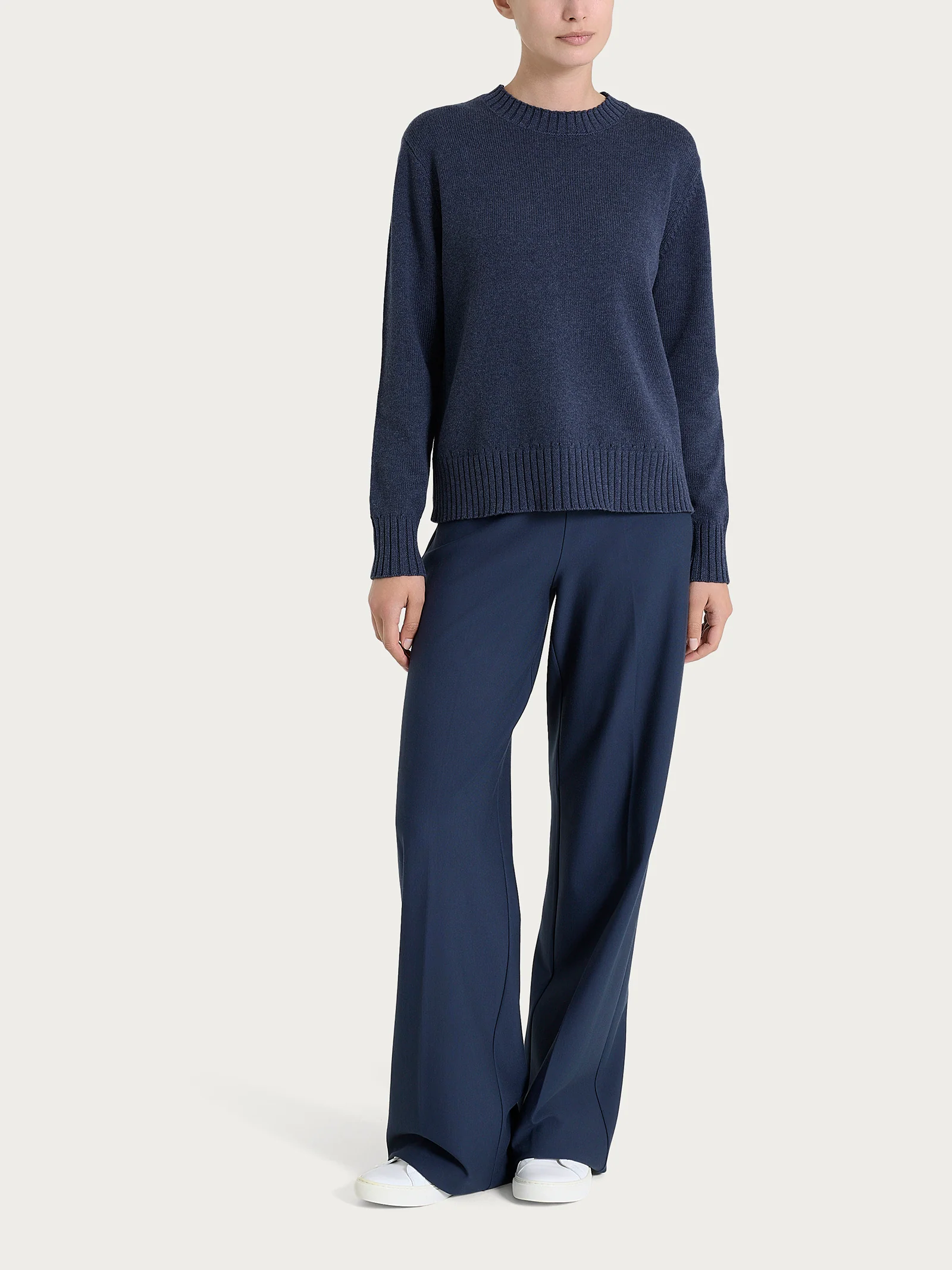 Maglia girocollo in filato Winter Cotton - Avio Mel. - Image 4