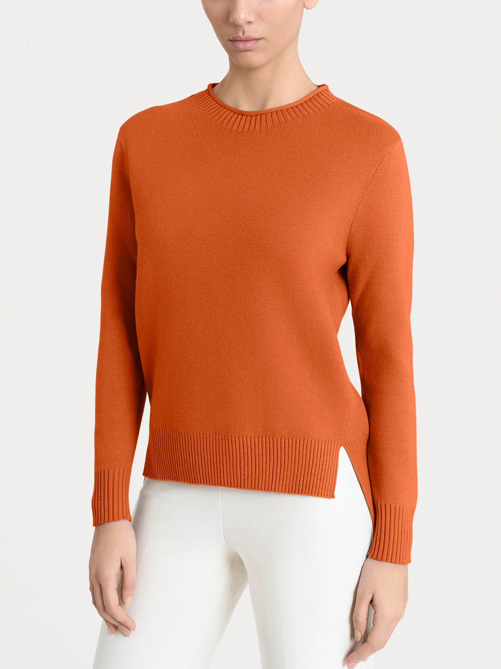 Maglia girocollo in Super Soft - Rust