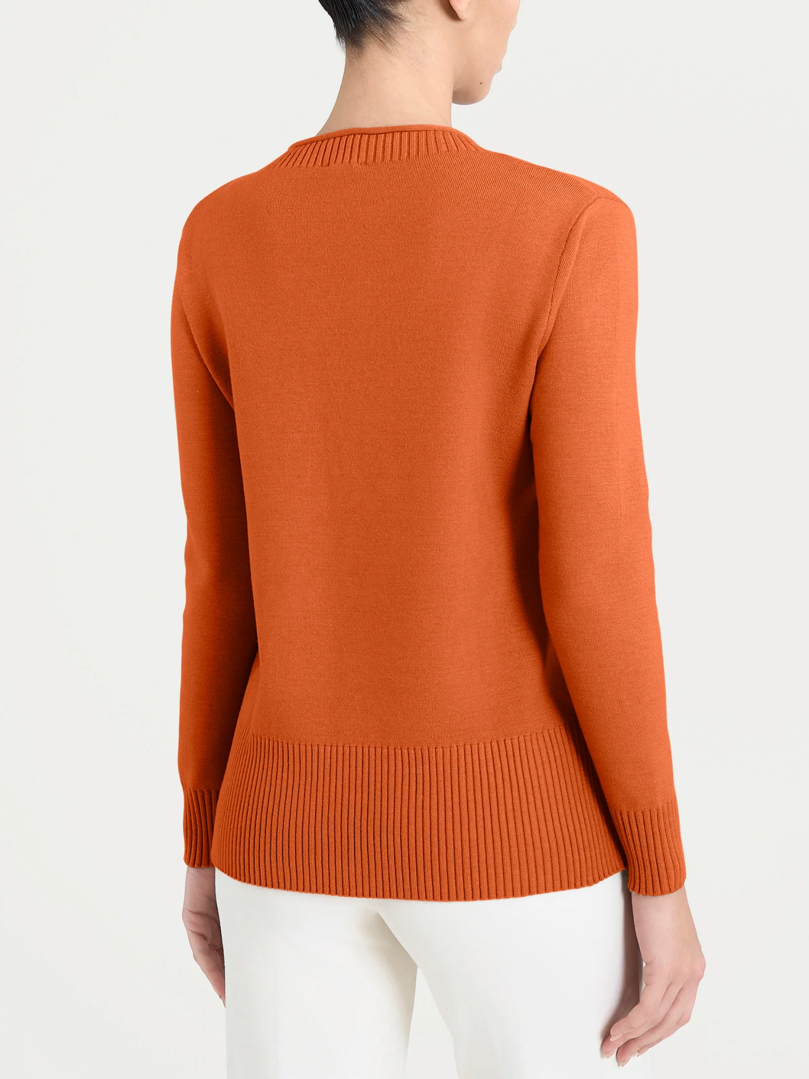 Maglia girocollo in Super Soft - Rust - Image 2