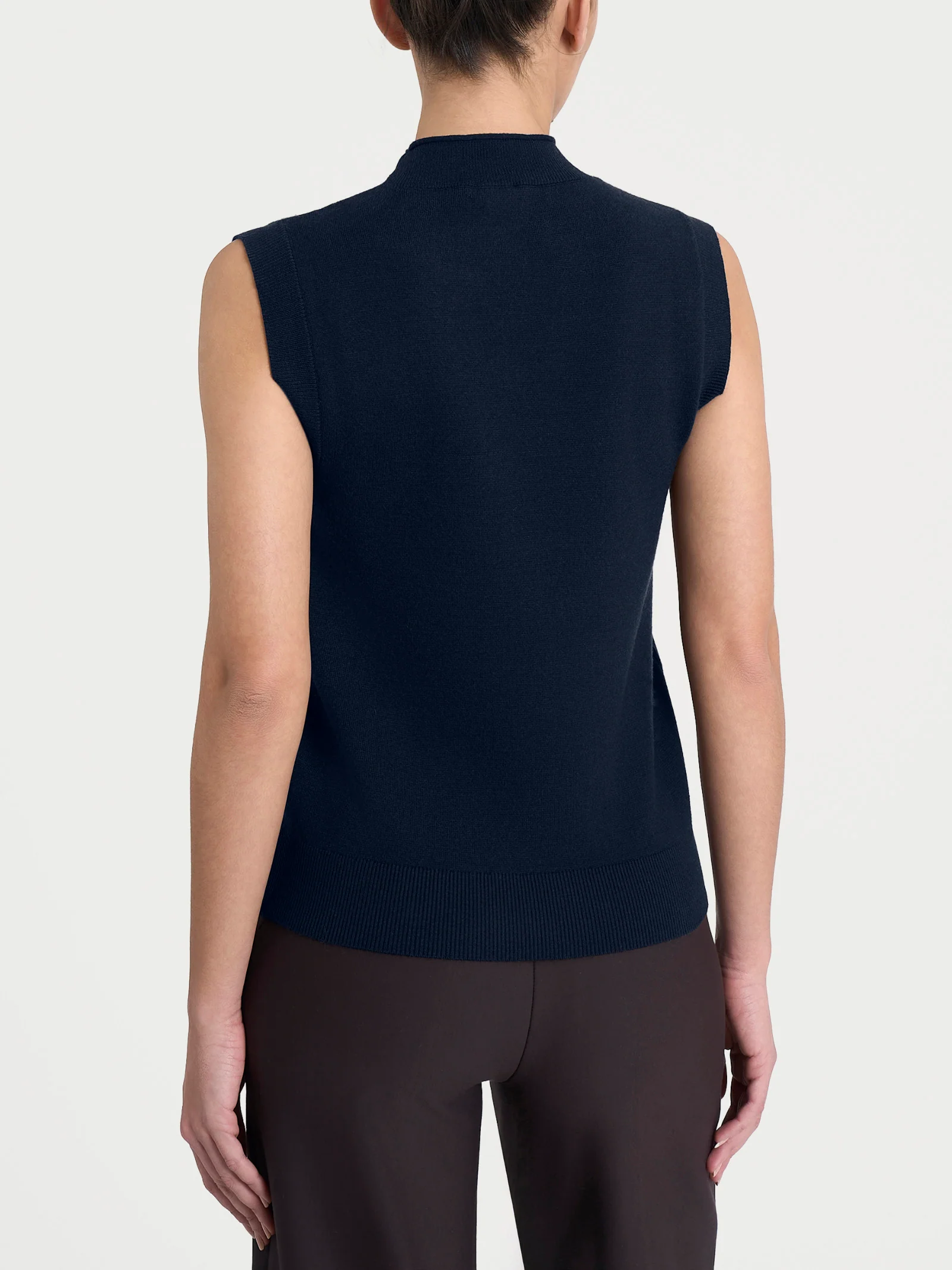 Maglia smanicata in Super Soft - Bleu - Image 2