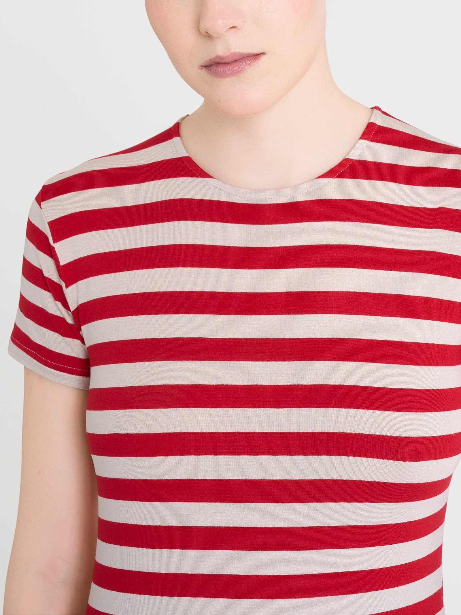 Maglietta con stripes e maniche corte in Viscosa Summer - Fant. Salsa Riga Pari - Image 3