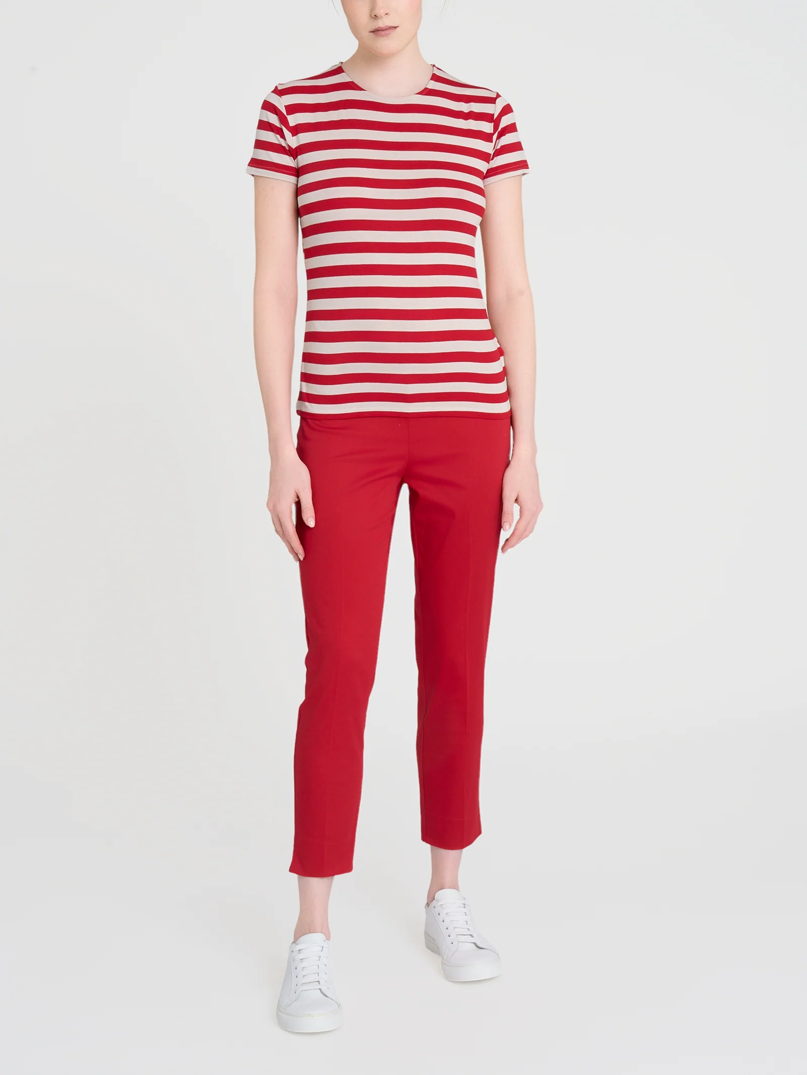Maglietta con stripes e maniche corte in Viscosa Summer - Fant. Salsa Riga Pari - Image 4