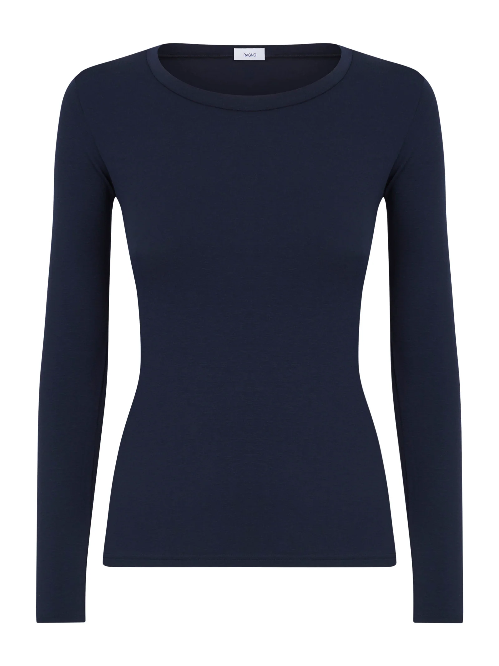 Maglietta girocollo in filato Tenderwool - Bleu