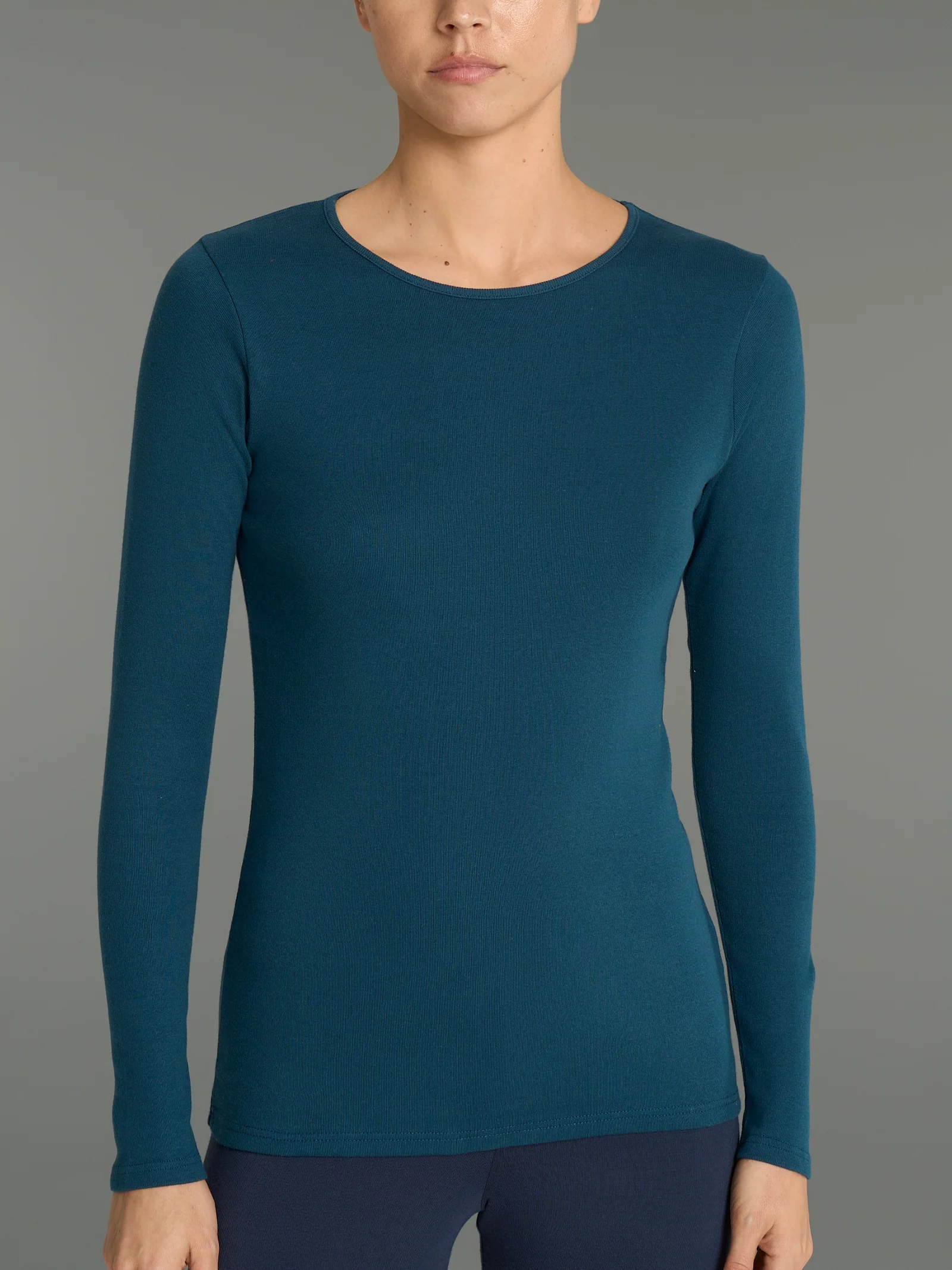 Maglietta girocollo in Thermo Cotton - Reflecting Pond