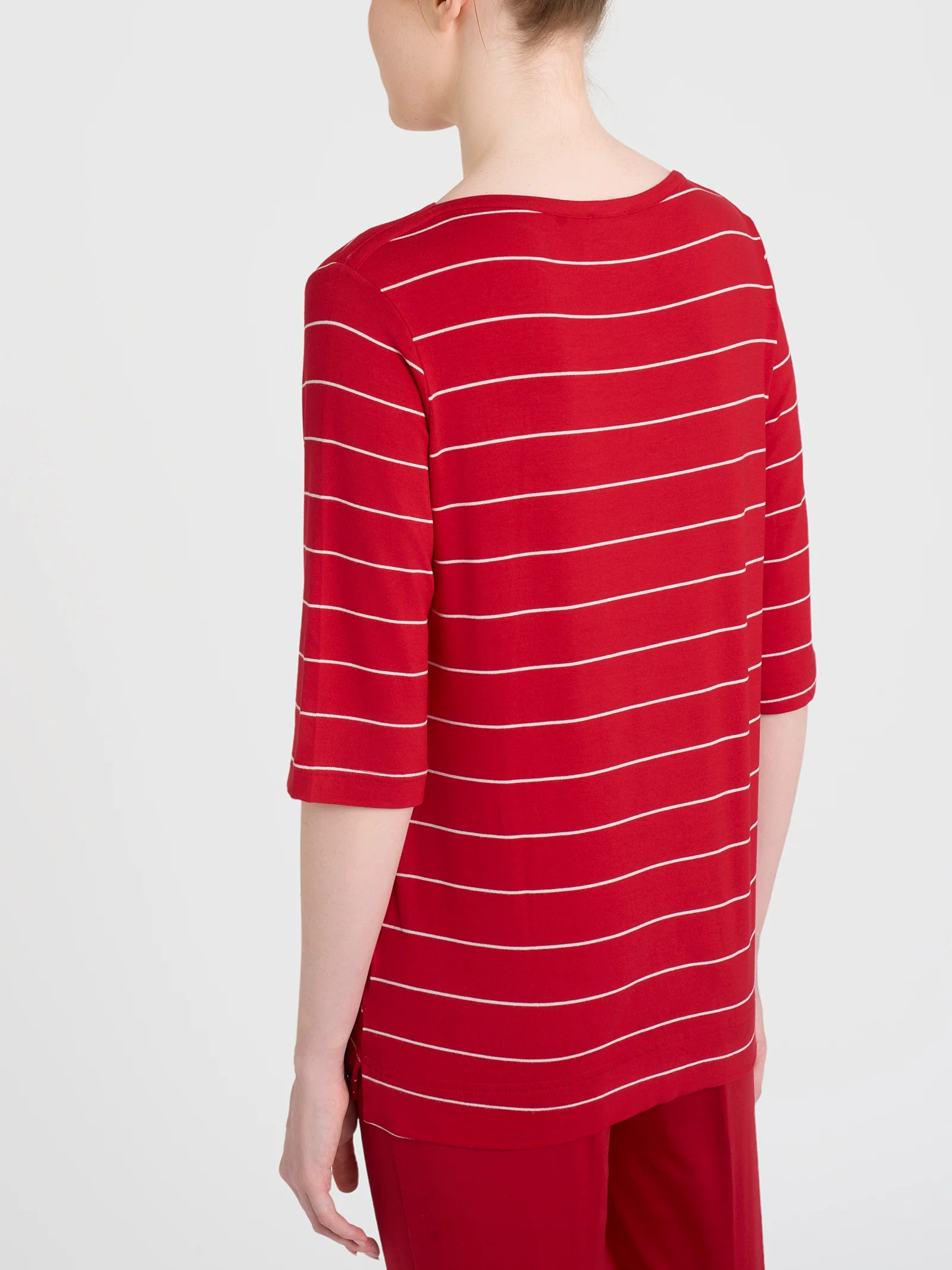 Maglietta soft con stripes spaziate in Viscosa Summer  - Fant. Salsa Riga Spaziata - Image 2