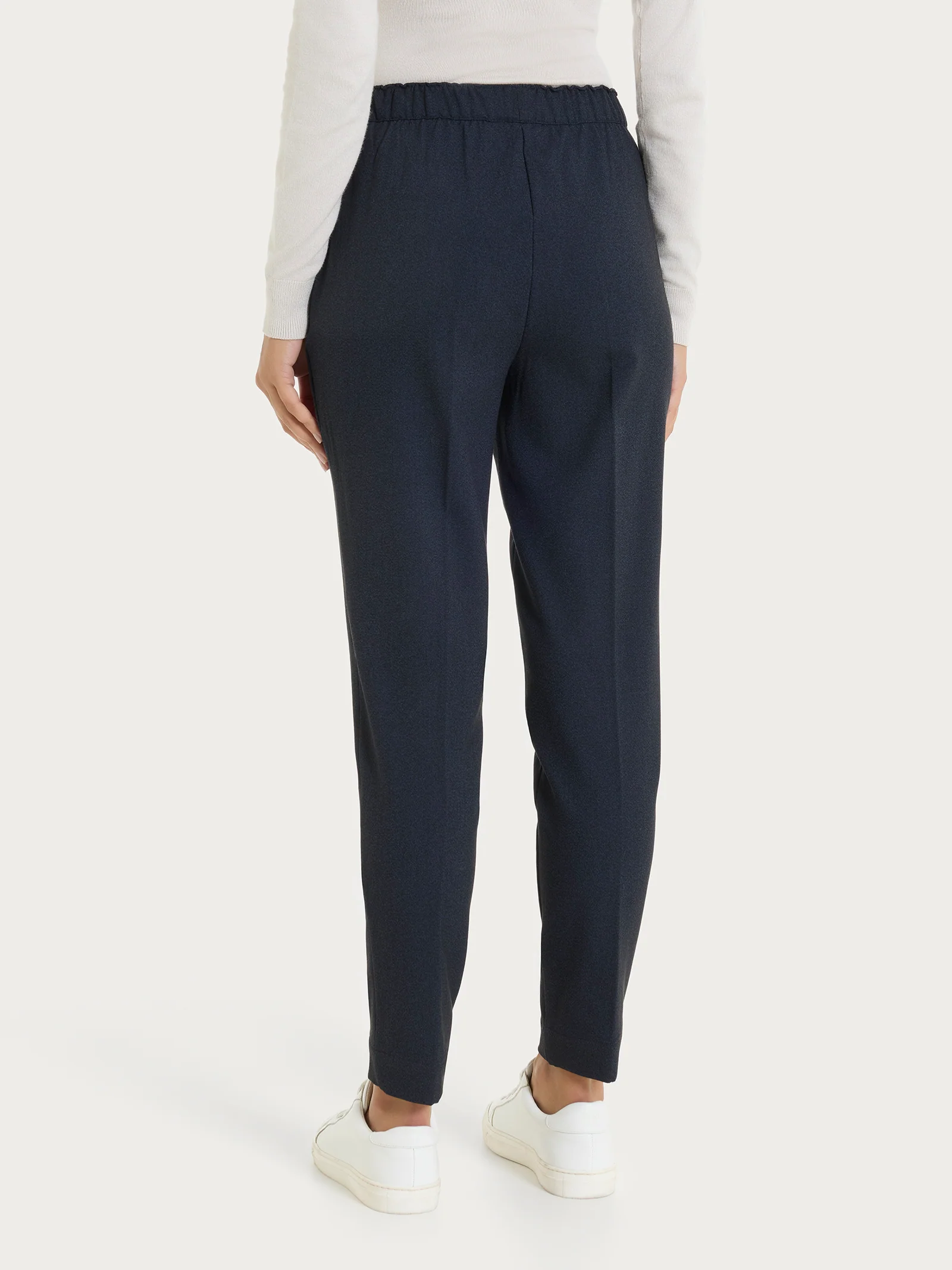 Pantalone chino slim con tasche in Flannel Twill - Bleu Mel. - Image 3