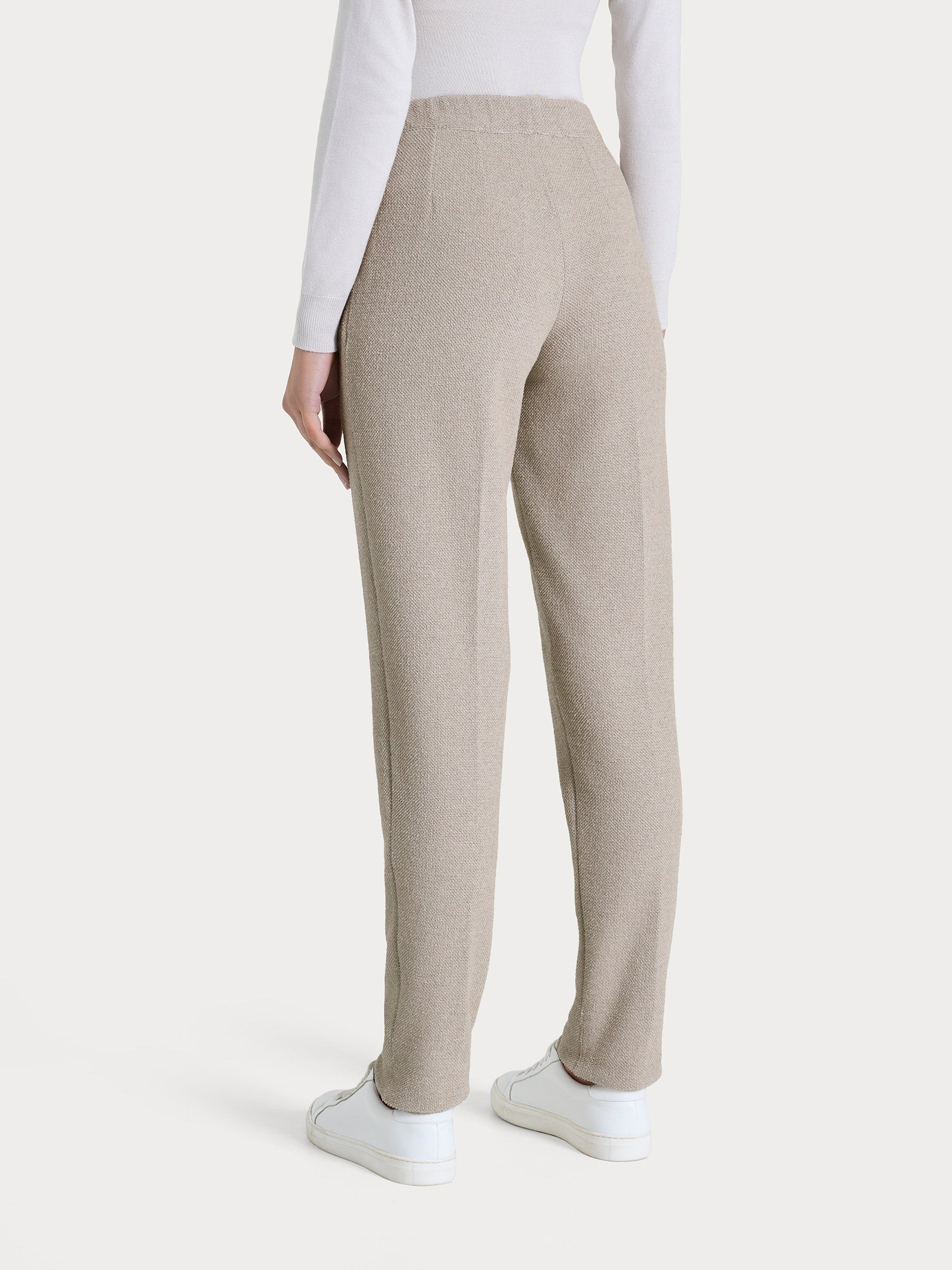 Pantalone chino slim con tasche in Japanese Fleece - String Mel. - Image 3