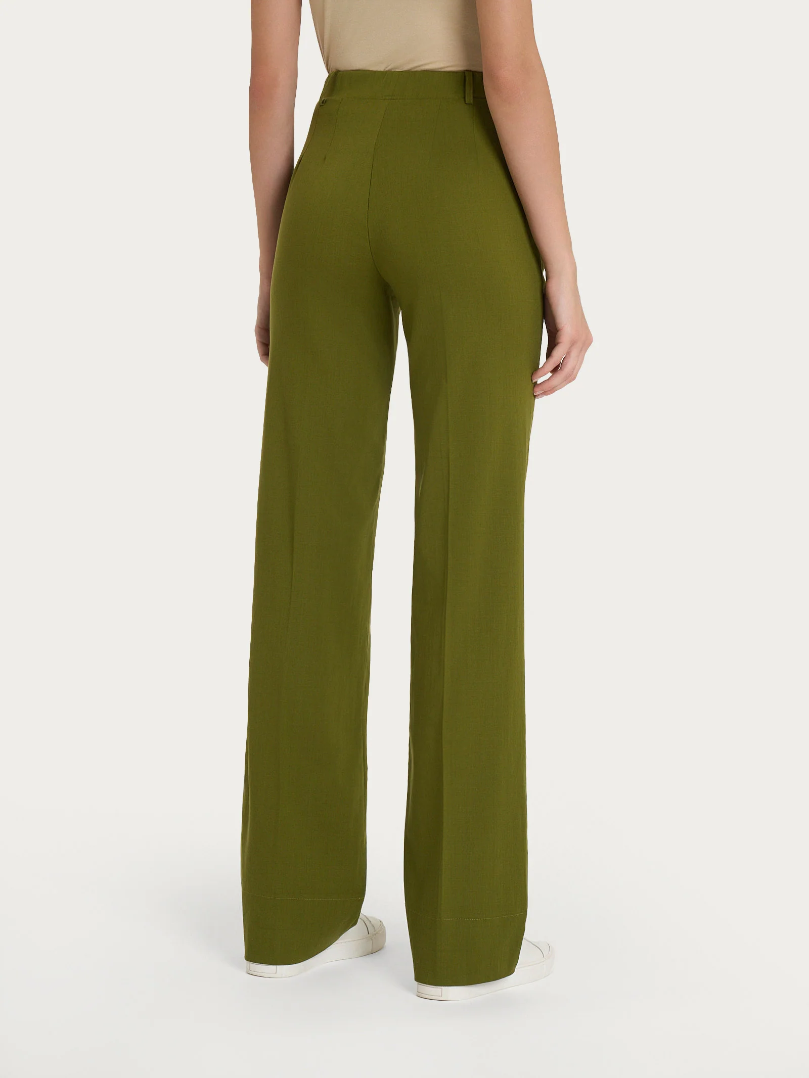 Pantalone dritto con tasche in Super Natural - Sphagnum - Image 3
